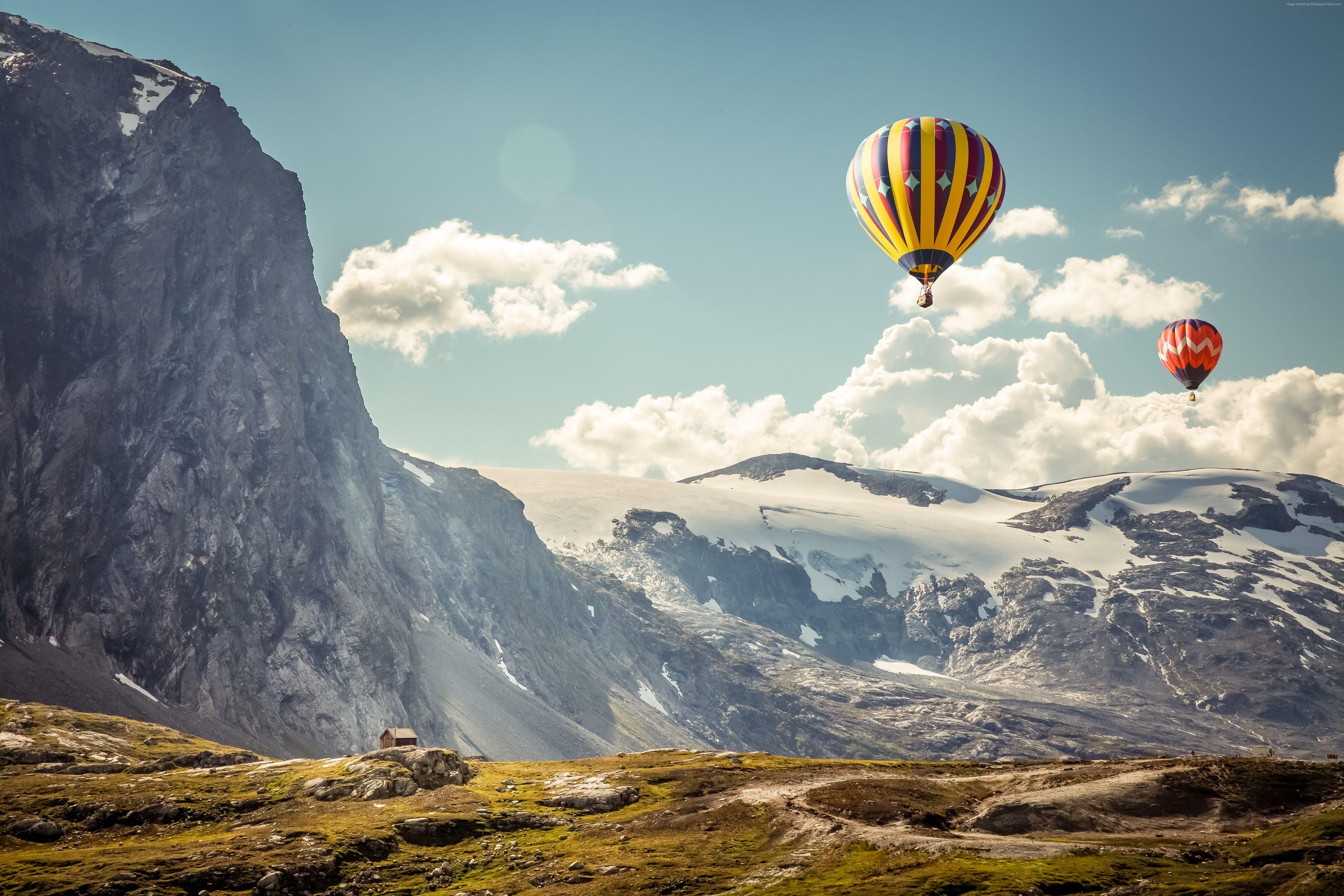 Island, Hvannadalshnúkur, Ballons, Reise, 8K, 5620x3750 4K Desktop