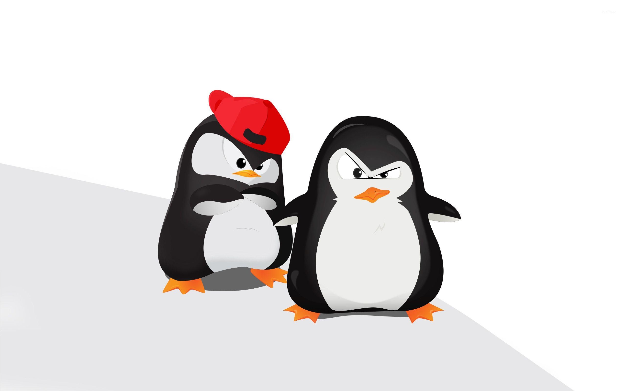 Gangster Pinguine, Humor, Cartoon, Tiere, Wallpaper, 2560x1600 HD Desktop