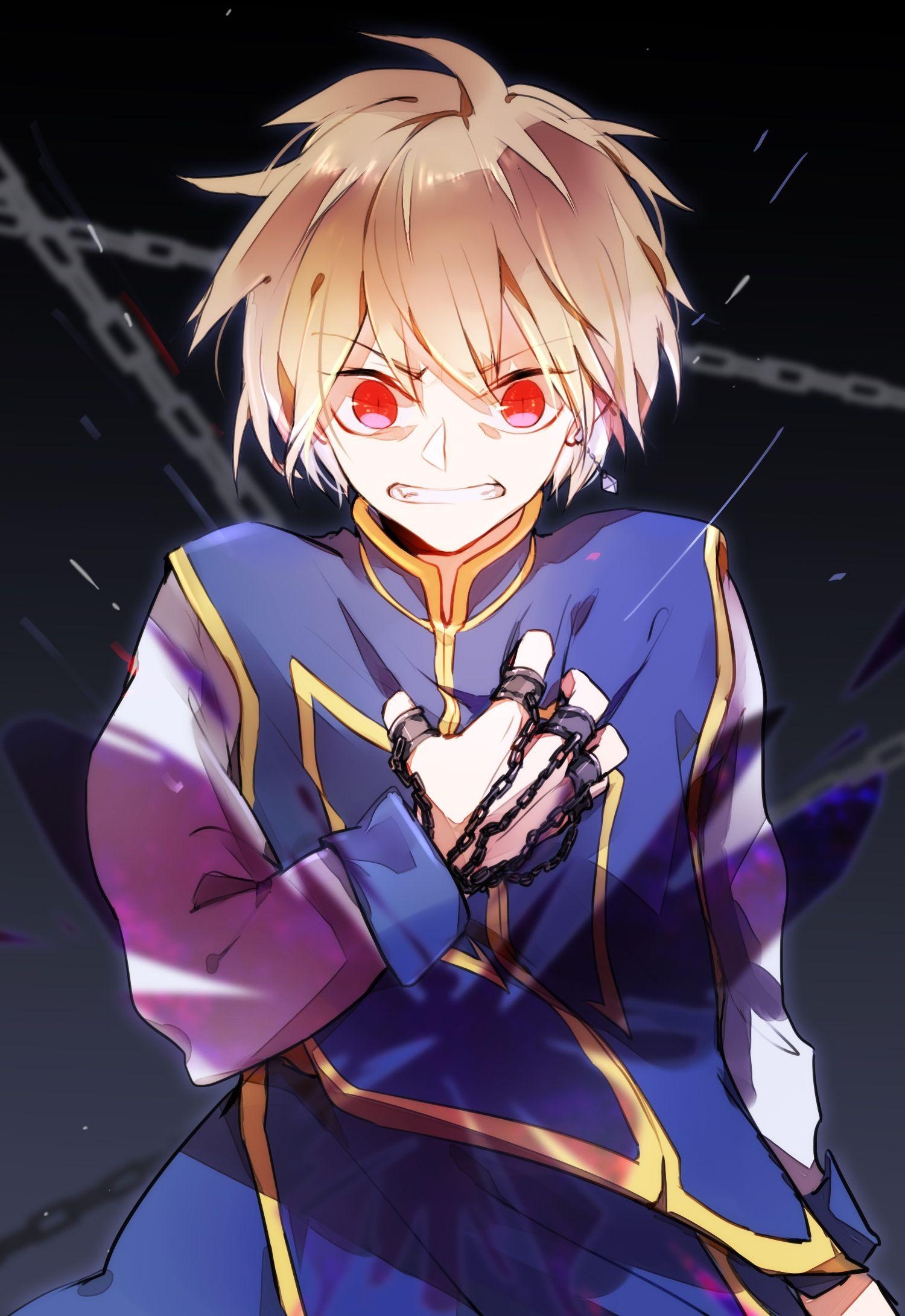 Kurapika, Hintergrund, Anime, Hunter x Hunter, Kunst, 1500x2180 HD Handy