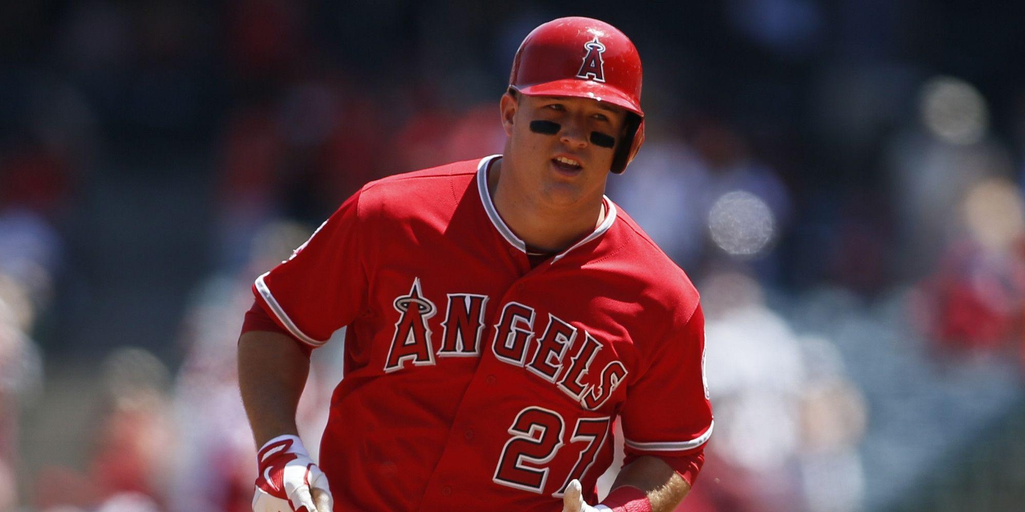 Mike Trout, Sport, Los Angeles, Baseball, Hintergrund, 2000x1000 Dual Screen Desktop