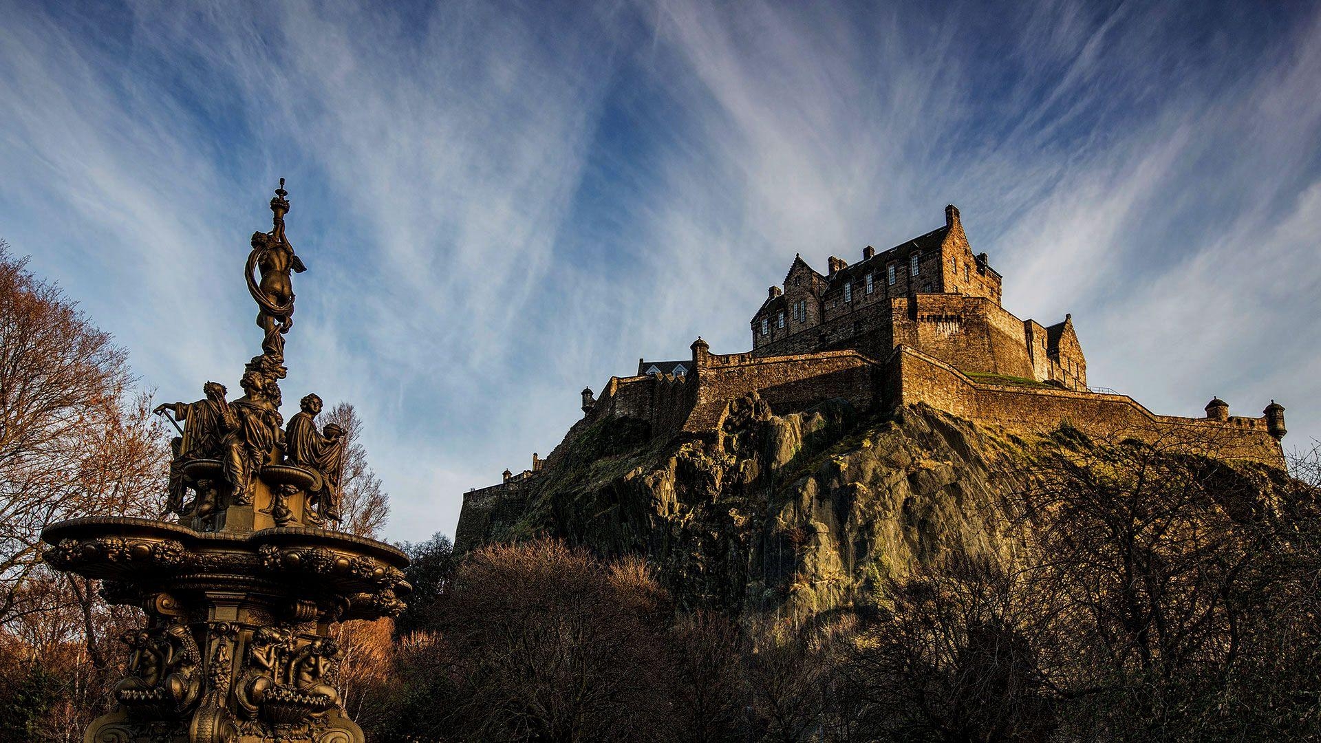 Edinburgh, Castle, Schottland, Architektur, Festung, 1920x1080 Full HD Desktop