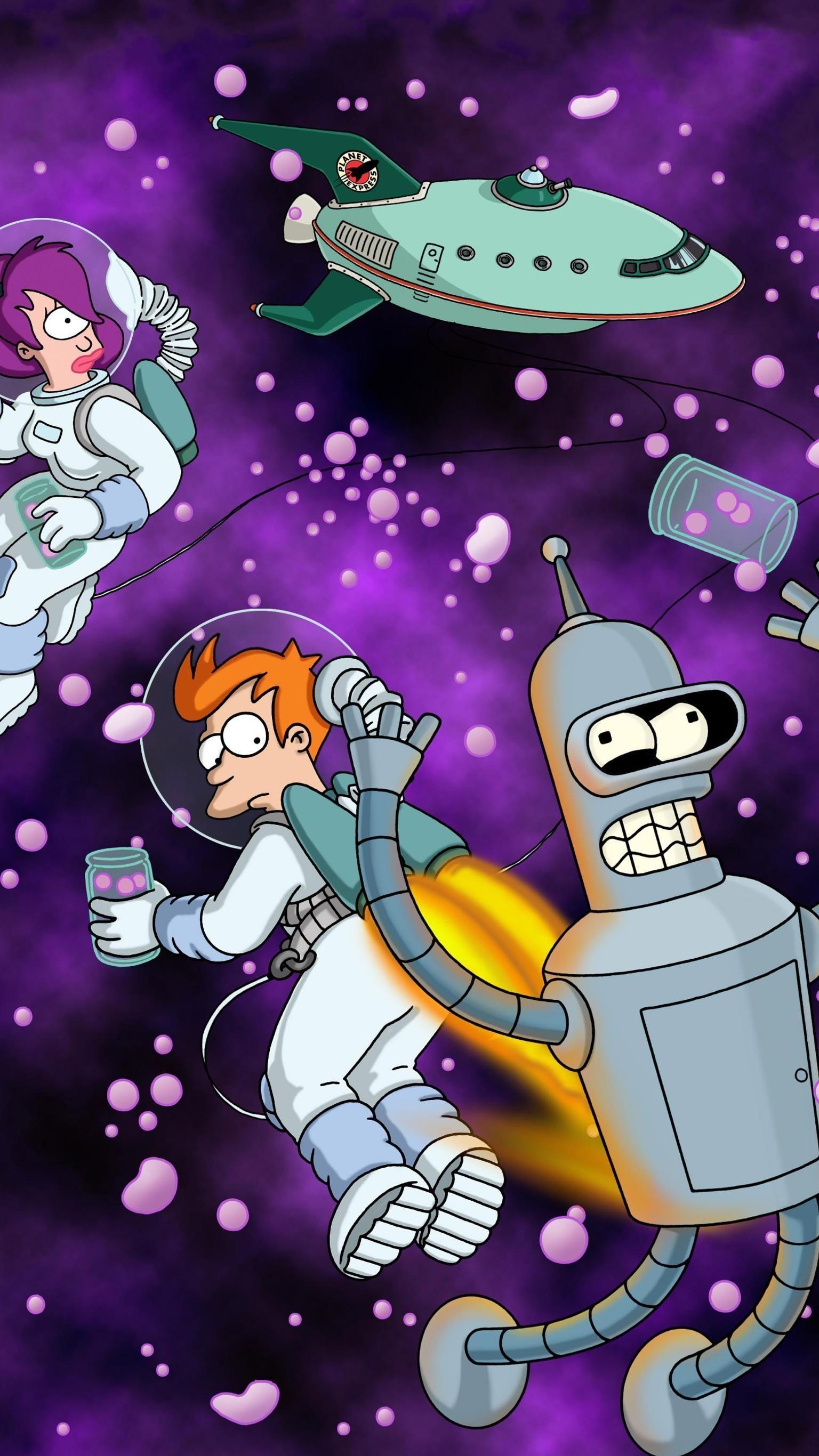 Futurama, Telefon, Moviemania, Tattoo, Bender, 1540x2740 HD Handy