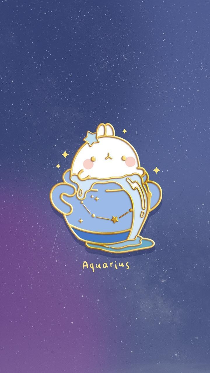 Aquarius, Süß, Sternzeichen, Android, Hintergrund, 720x1280 HD Handy