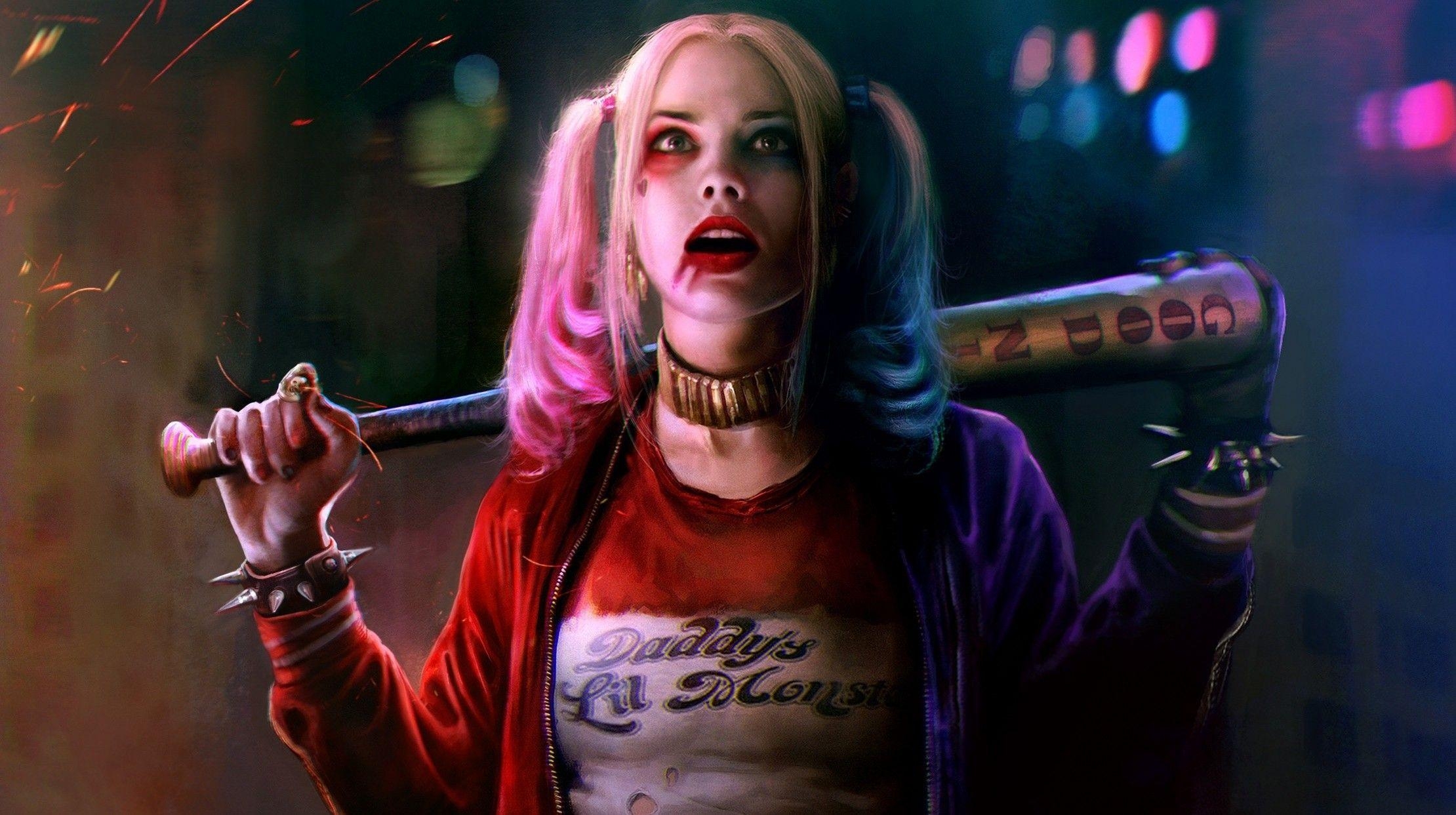 Margot Robbie, Harley Quinn, Filme, Kino, Charakter, 2220x1250 HD Desktop