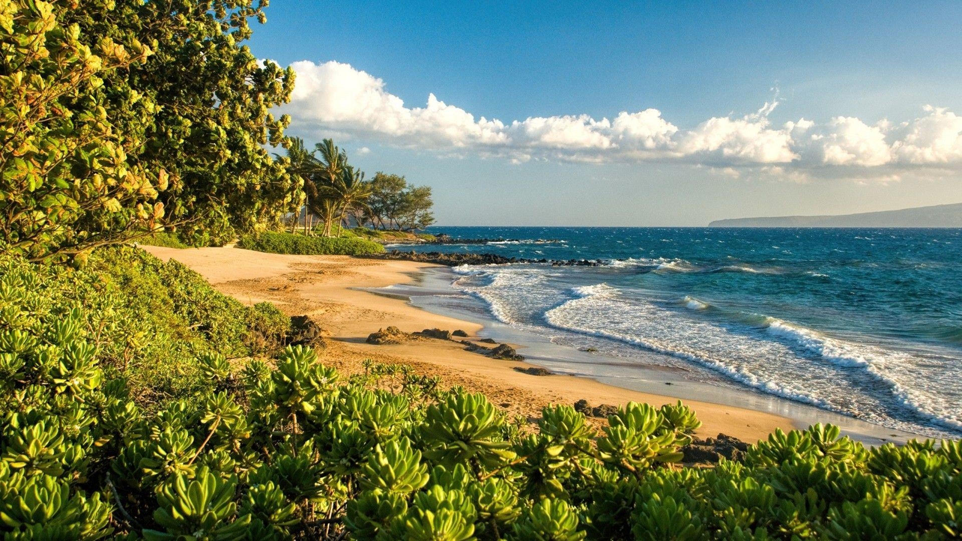 Polo Beach, Maui, Hawaii, Paradies, Ozean, 1920x1080 Full HD Desktop