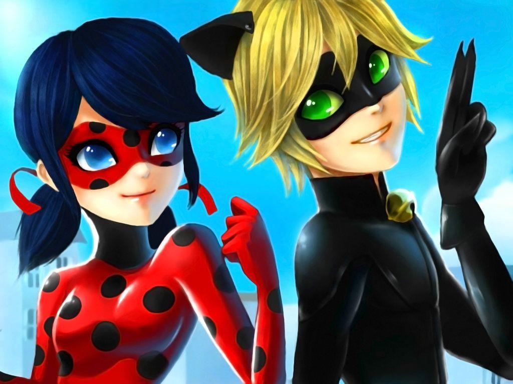 Ladybug, Cat Noir, Miraculous, Cartoon, Download, 1030x770 HD Desktop