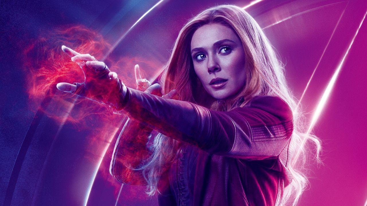 Avengers, Infinity War, Elizabeth Olsen, Wanda, Magie, 1280x720 HD Desktop