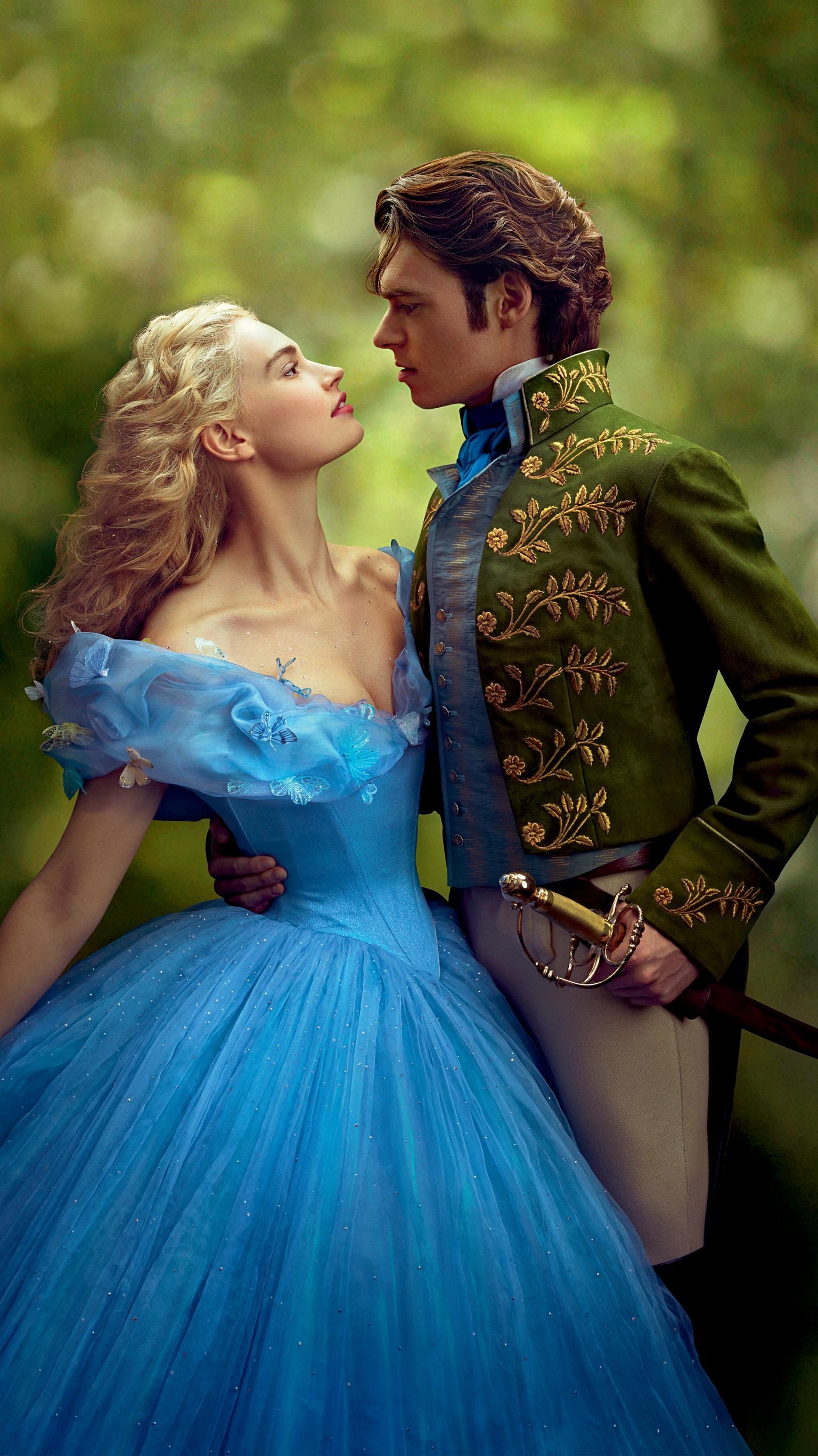 Cinderella 2015, Handy-Hintergrund, Disney, Märchenfilm, 1540x2740 HD Handy