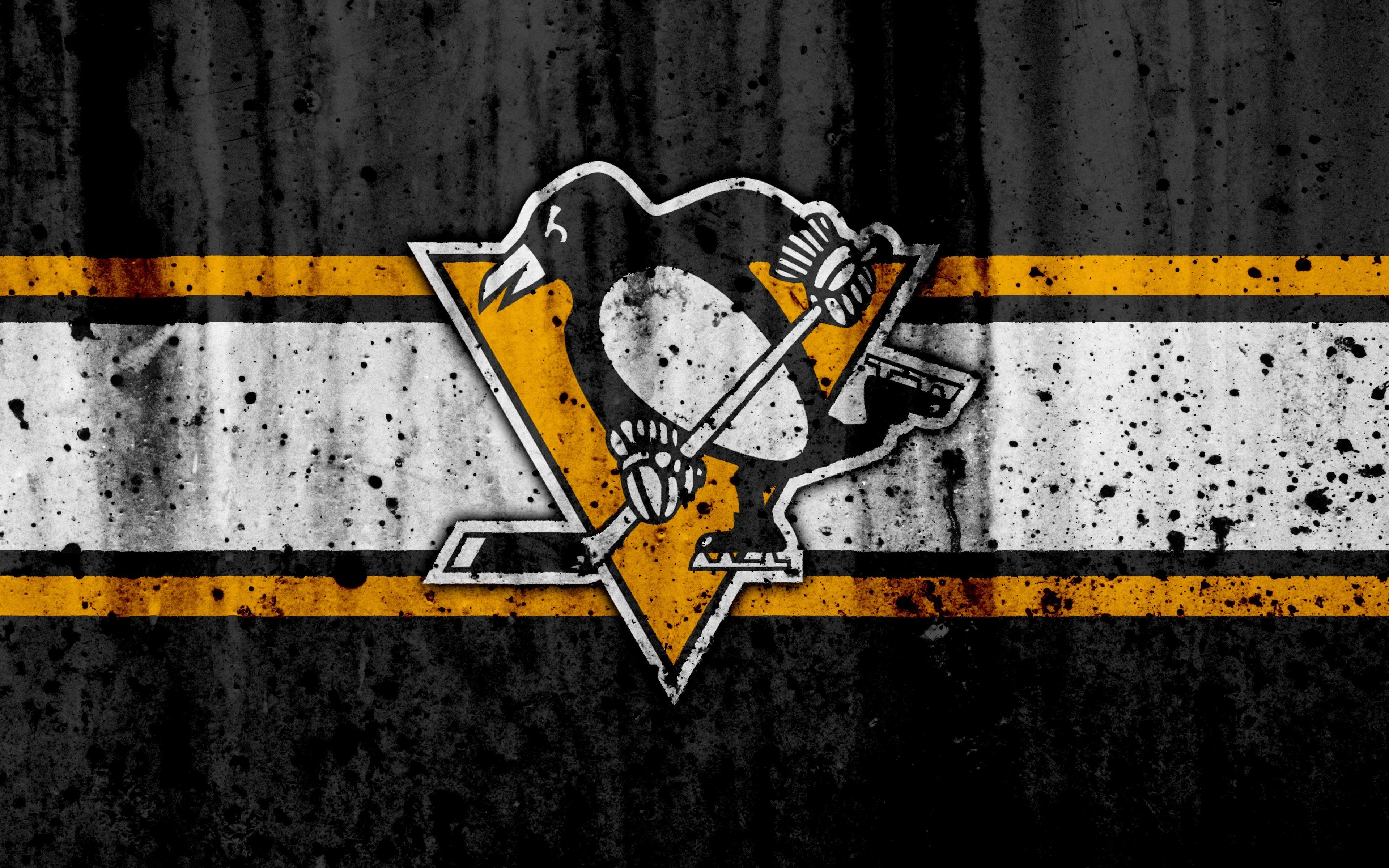 Pittsburgh Penguins, 4K, Ultra HD, Hintergrund, Eishockey, 3840x2400 4K Desktop