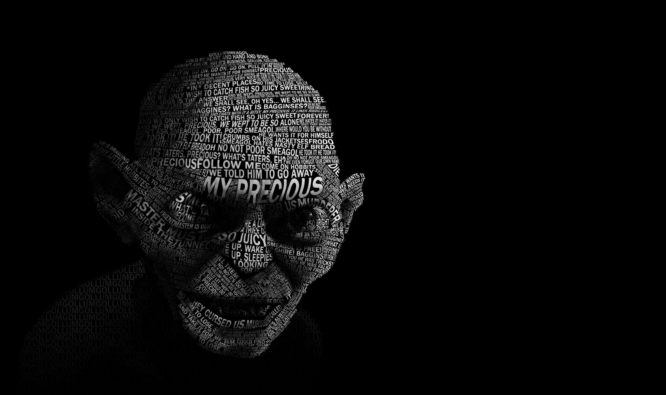 Witziger Charakter, Gollum, Der Herr der Ringe, Film, Design, 2200x1310 HD Desktop