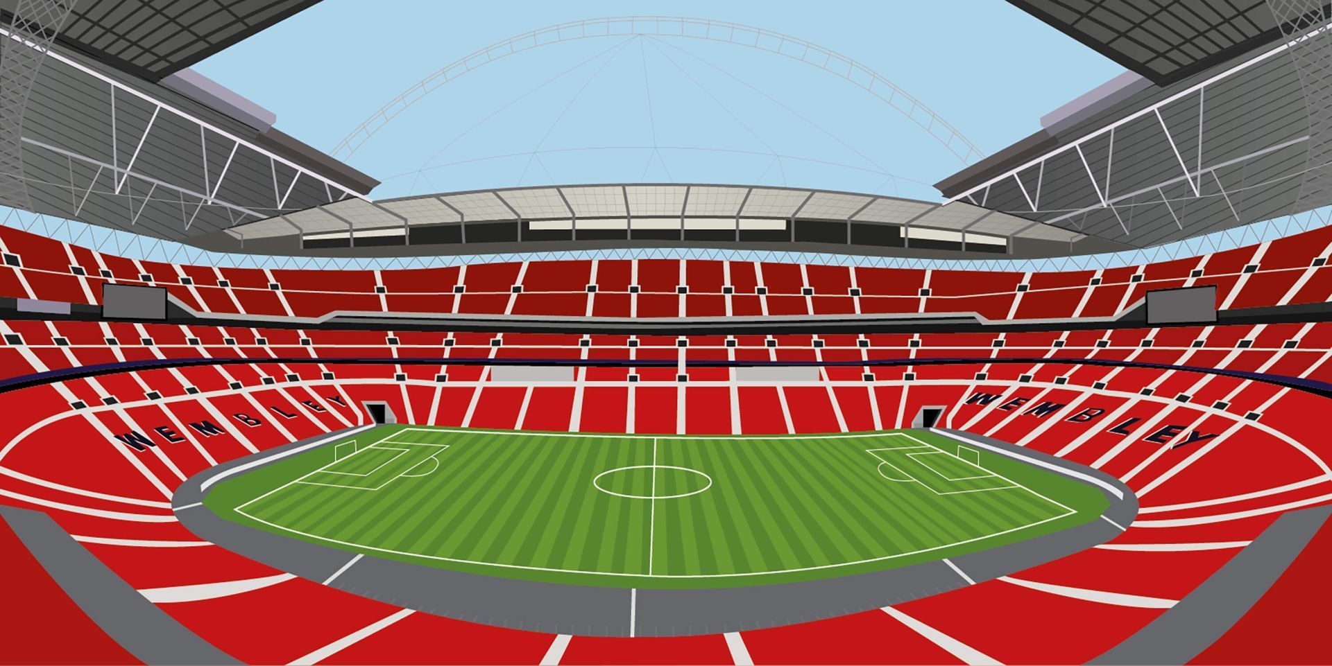 Wembley Stadion, England, Sport, Veranstaltungen, London, 1920x970 HD Desktop