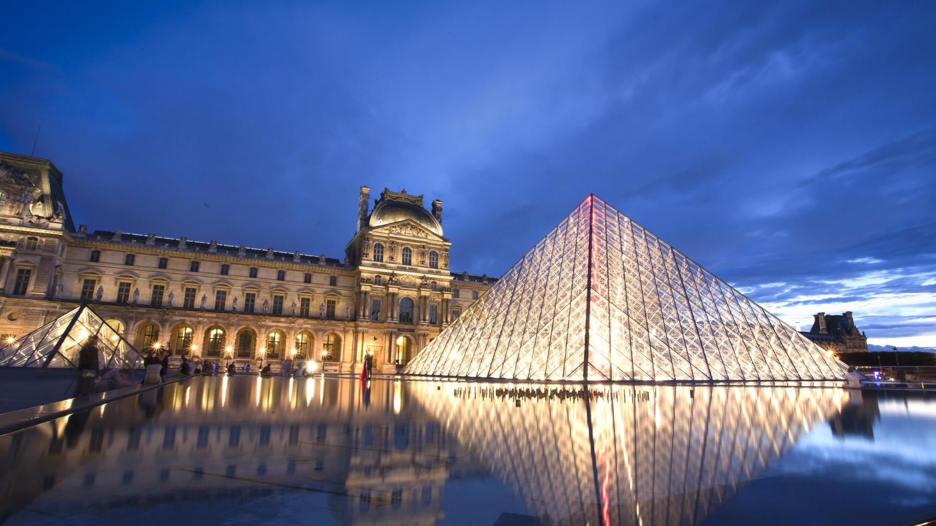 Louvre, Pyramide, Museum, Download, Bild, 1920x1080 Full HD Desktop