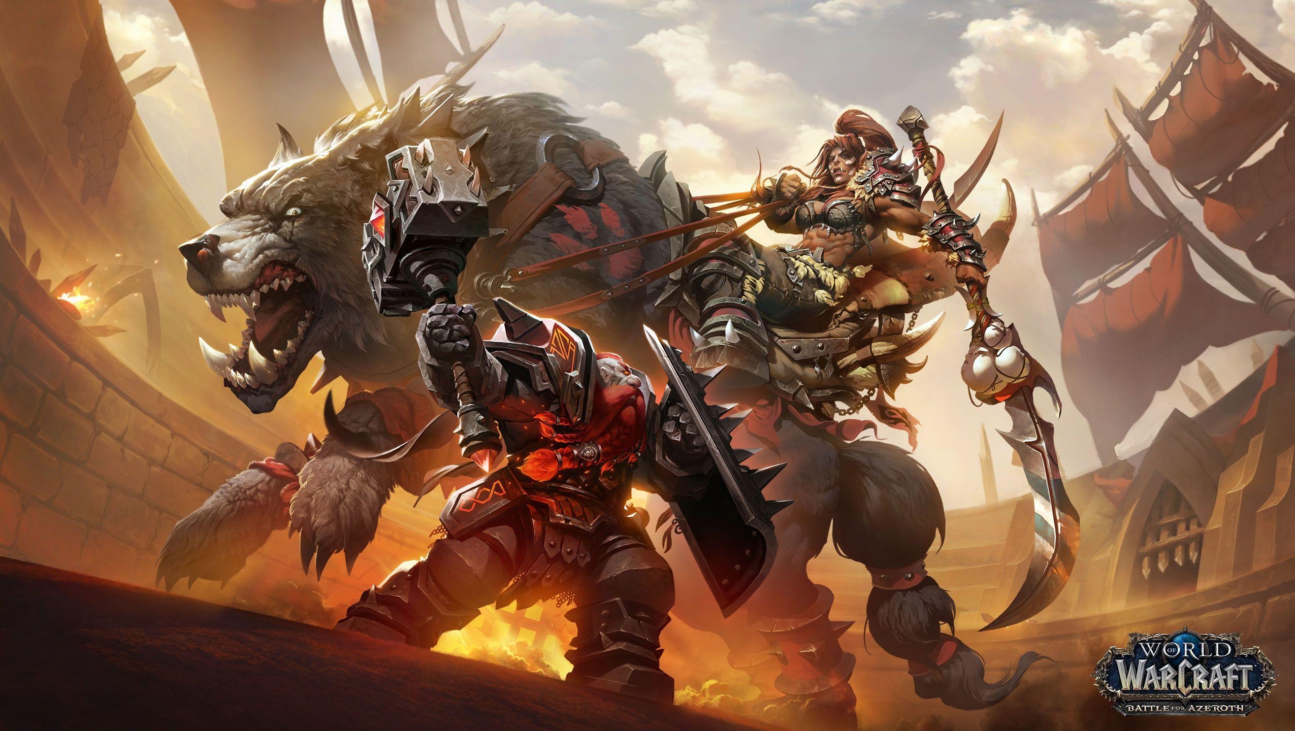 Battle for Azeroth, World of Warcraft, Gaming, Horde, Allianz, 2550x1440 HD Desktop