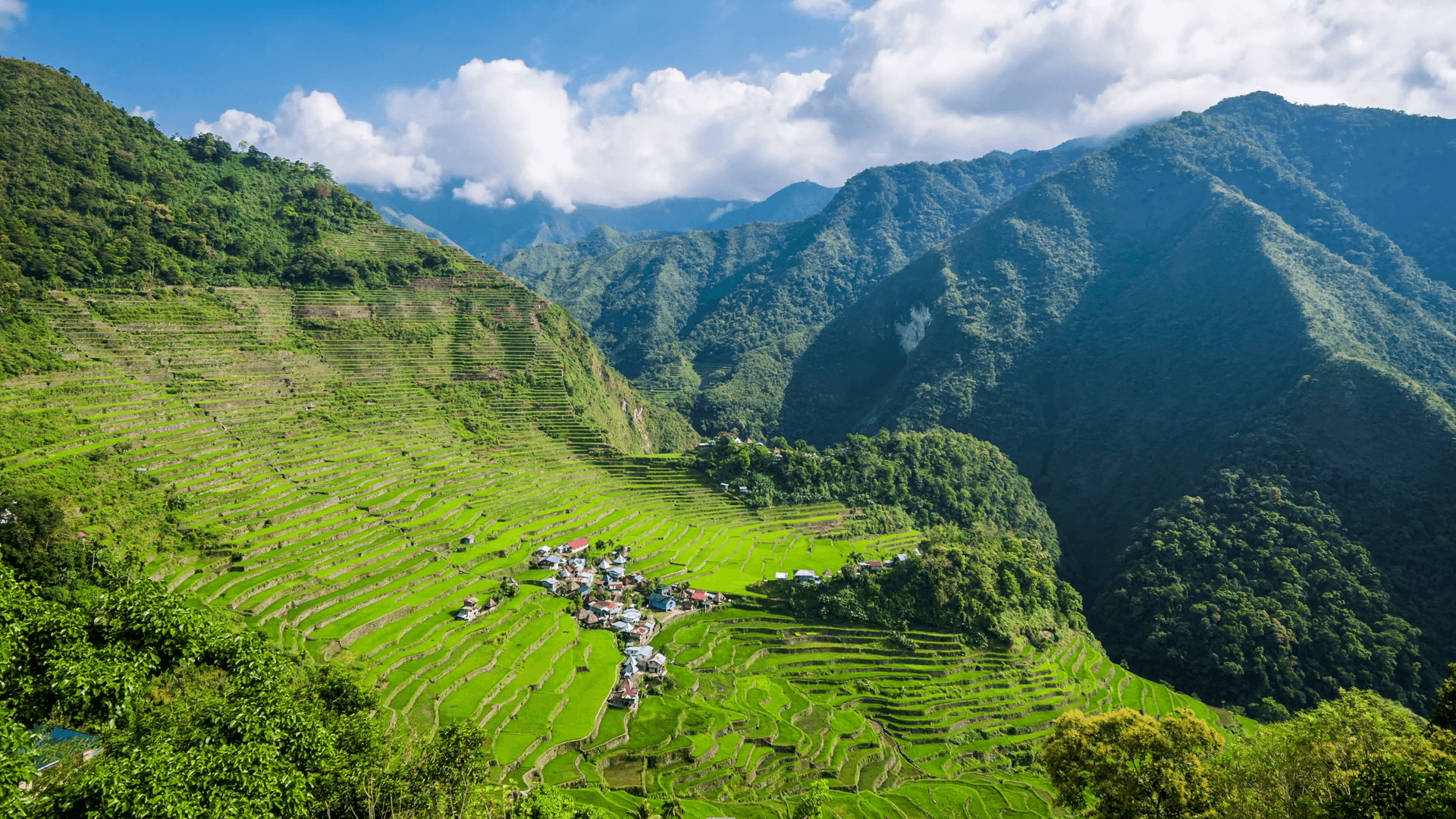 Luzon, Philippinen, Batad, Reisterrassen, Zeitraffer, 1920x1080 Full HD Desktop