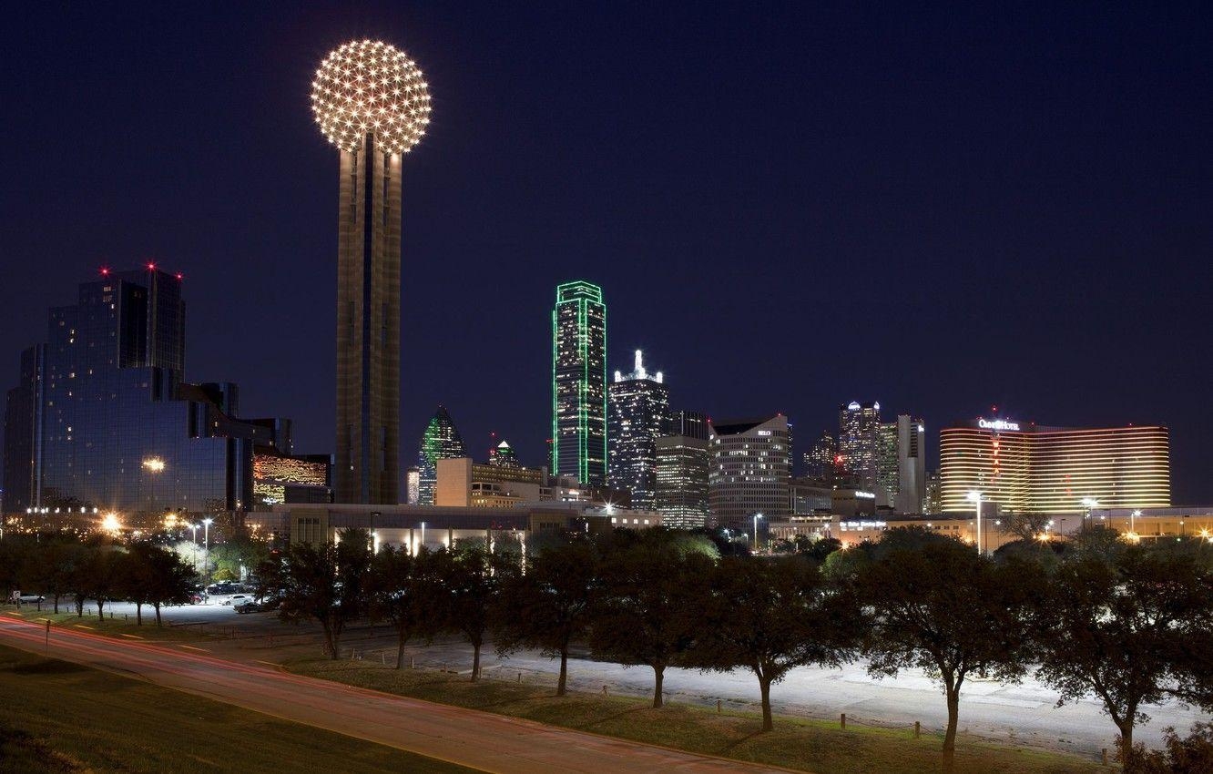 Dallas, Stadt, USA, Texas, Skyline, 1340x850 HD Desktop