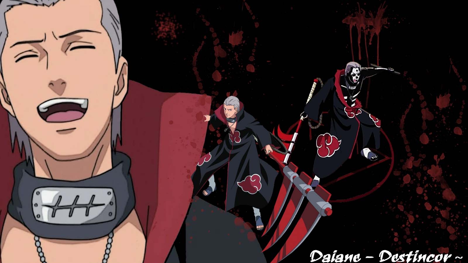 Hidan, Akatsuki, Anime, Action, Abenteuer, 1600x900 HD Desktop