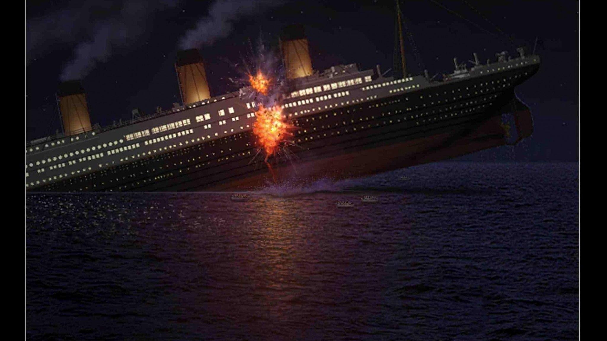 Titanic Explosion, HD, Widescreen, Hochauflösend, 2050x1160 HD Desktop