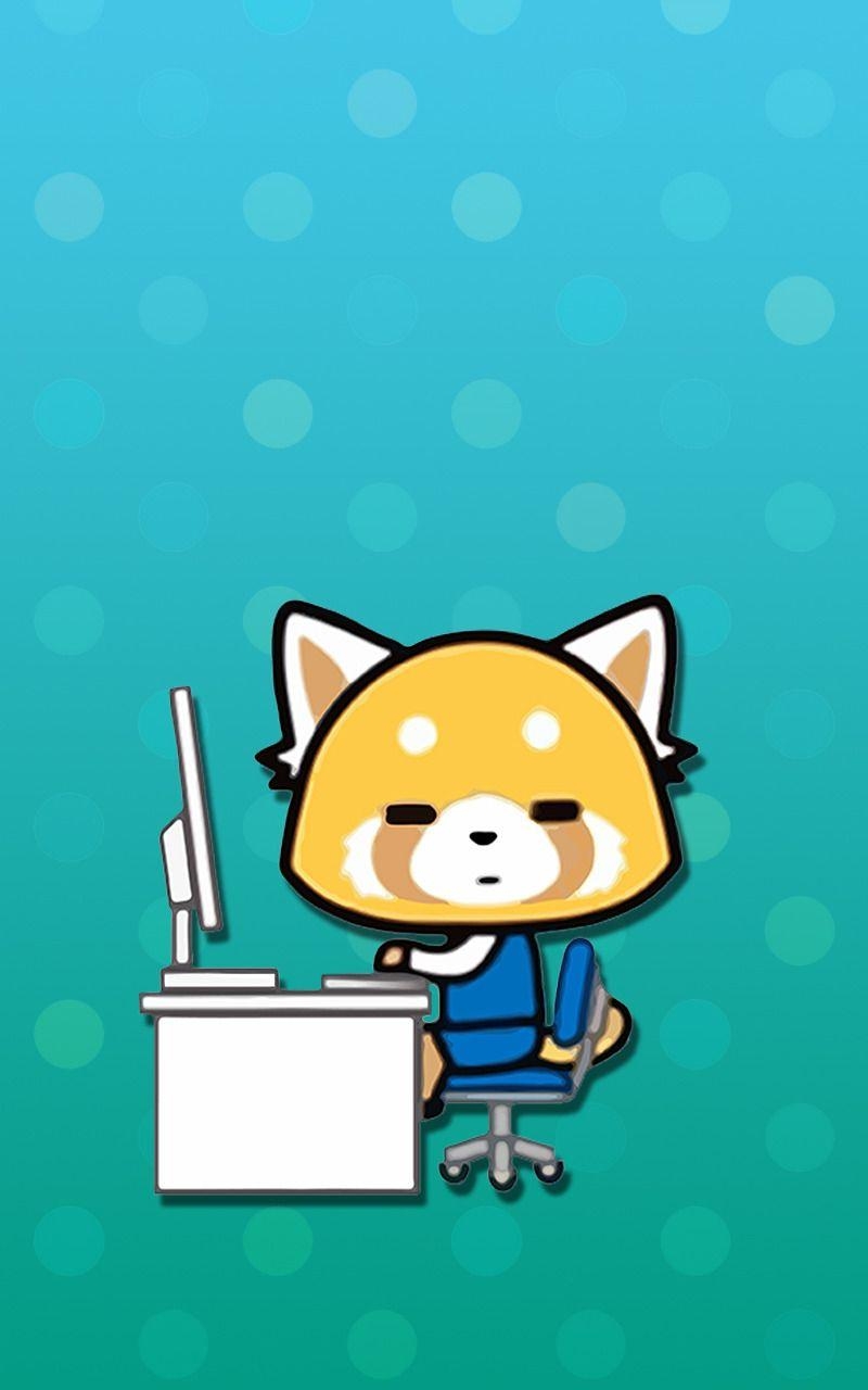 Aggretsuko, Anime, Rotpanda, Sanrio, Charaktere, 800x1280 HD Handy