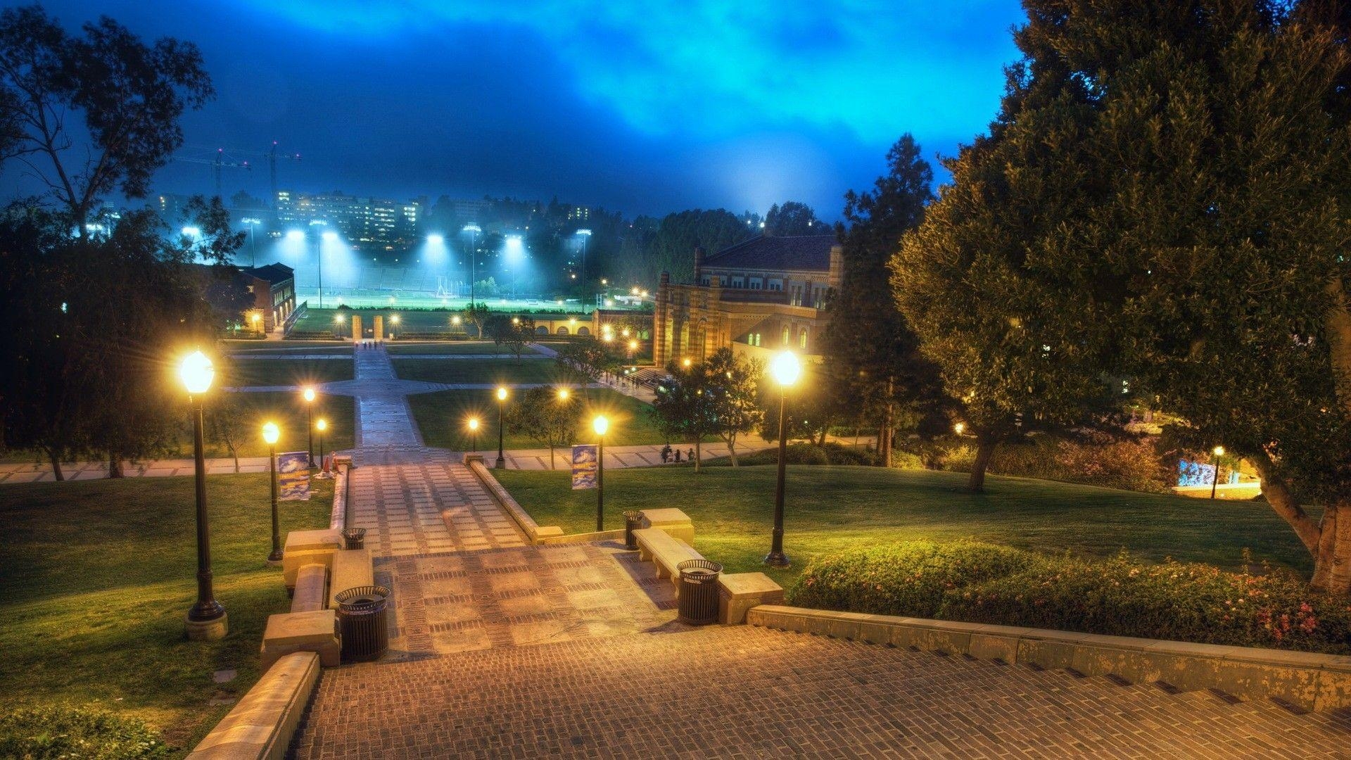 UCLA, Westwood, Los Angeles, Campus, Bildung, 1920x1080 Full HD Desktop