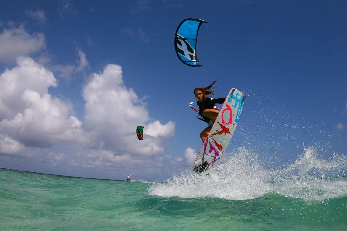 Kitesurfen, hohe Auflösung, Wassersport, Sport, Hintergrund, 1140x760 HD Desktop