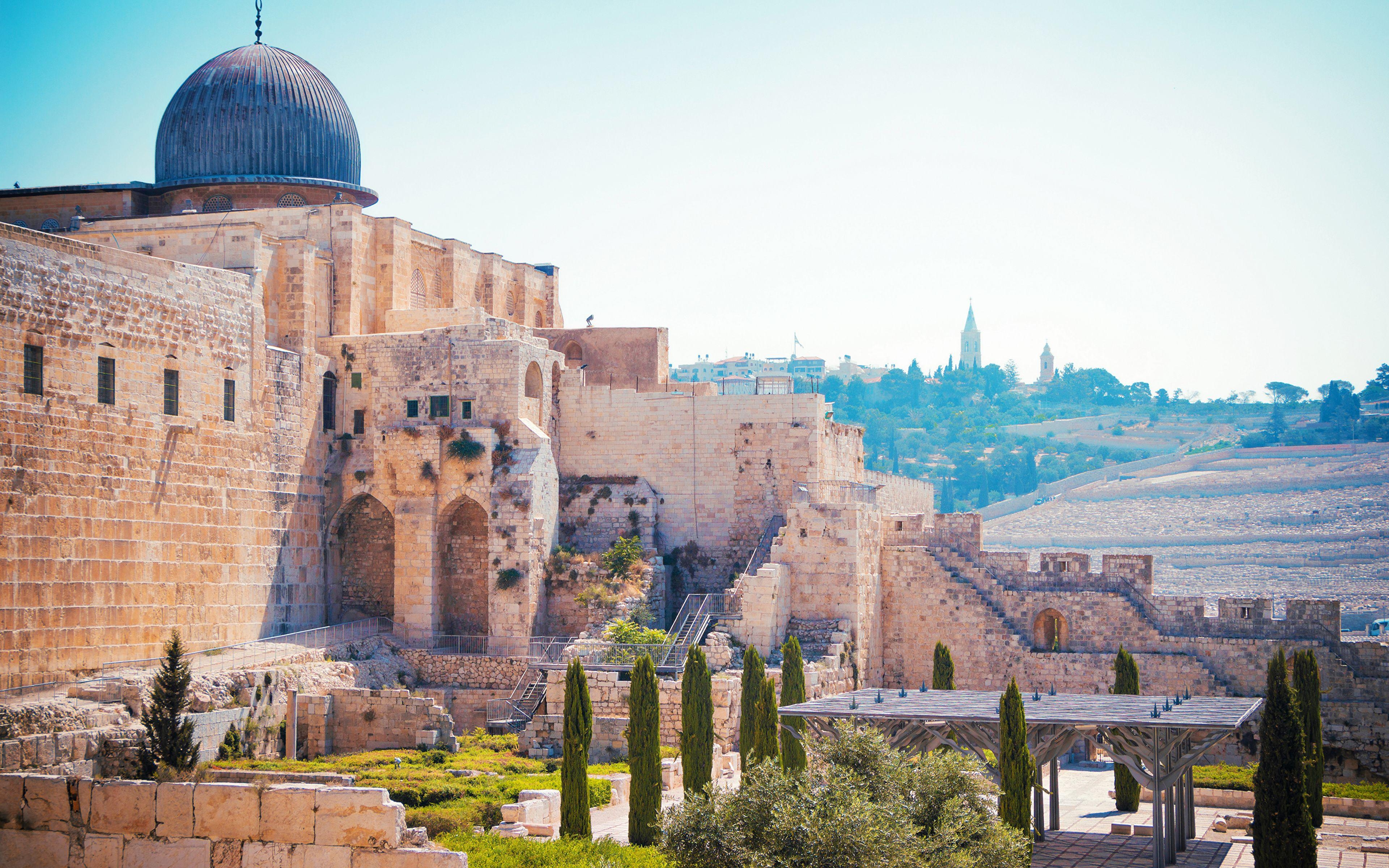 Jerusalem, Tempel, Israel, Städte, Hintergrund, 3840x2400 4K Desktop