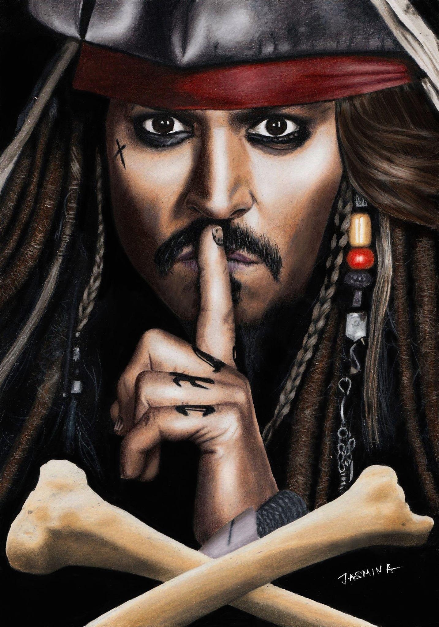 Jack Sparrow, Tattoos, Piraten, Film, Kunst, 1440x2050 HD Handy