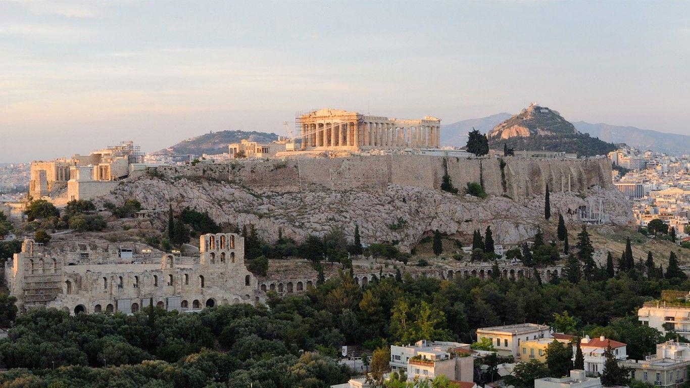 Akropolis Athen, Antike, Griechenland, Historische Ruinen, 1370x770 HD Desktop