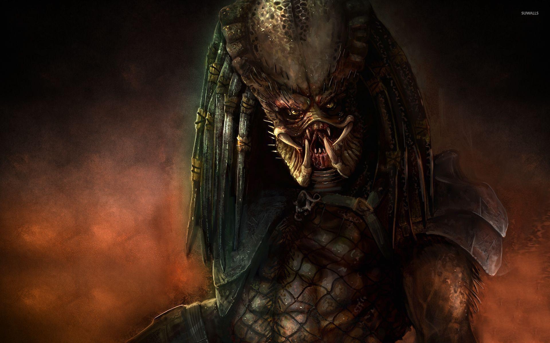 furchterregender Predator, Hintergrund, Sci-Fi, Alien, Spannung, 1920x1200 HD Desktop