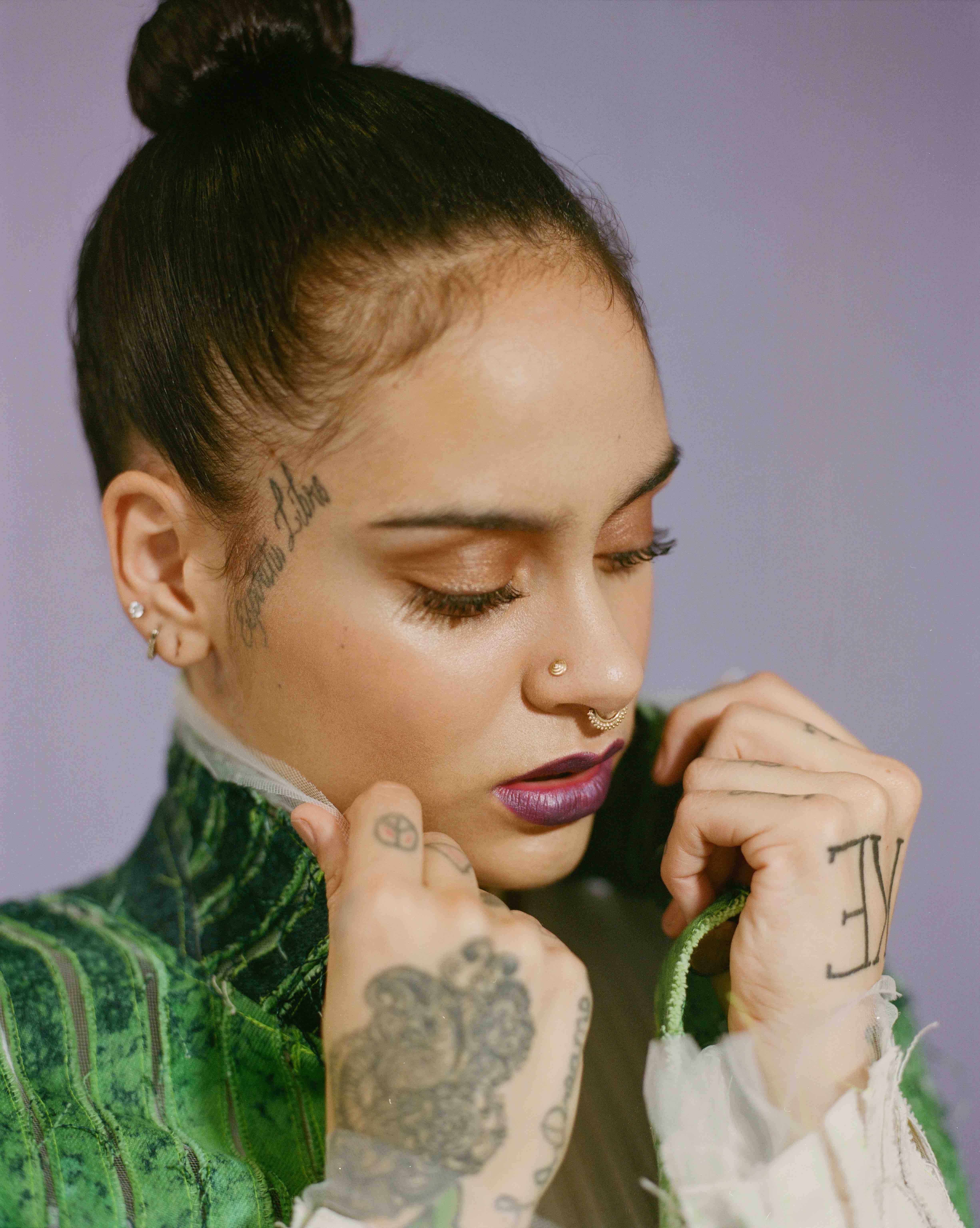 Kehlani, Gesichtstattoo, Piercing, HD Bild, 4910x6150 4K Handy