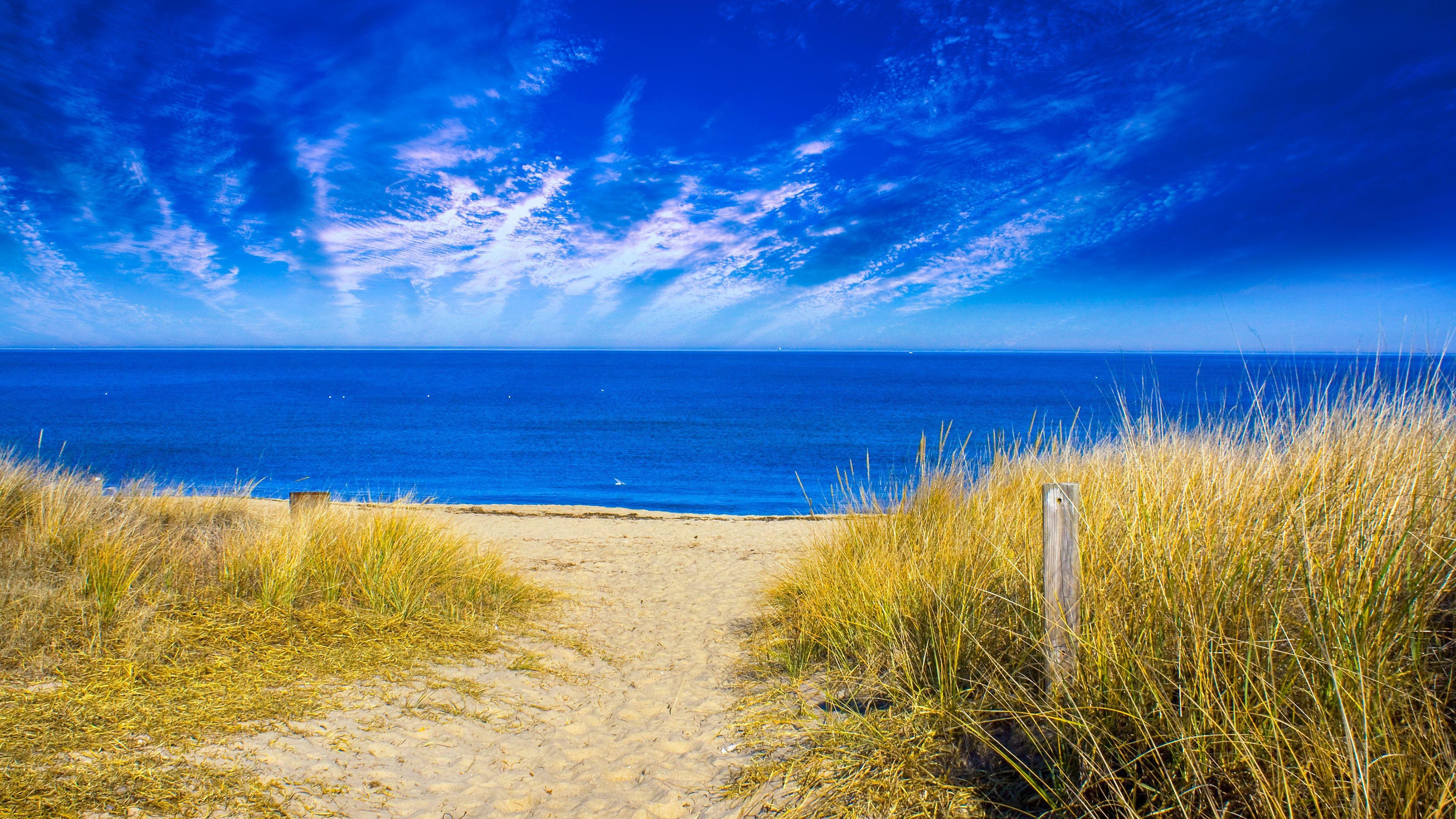 Virginia Beach, Chromebook, Strand, USA, Wallpaper, 3840x2160 4K Desktop