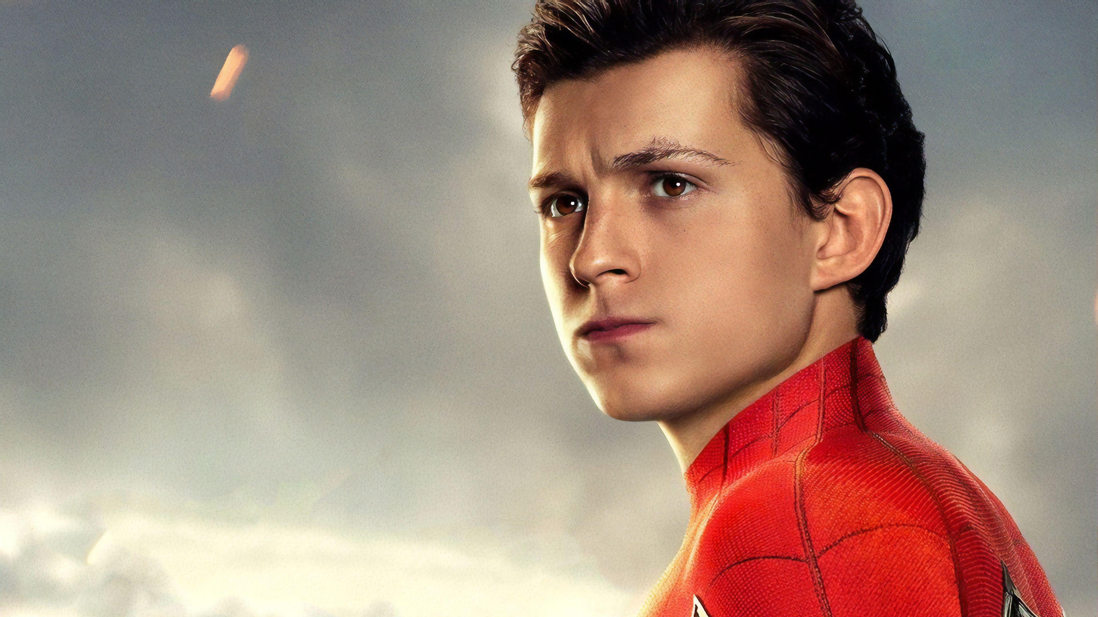 Tom Holland, Peter Parker, Far From Home, Spider-Man, Poster, 3840x2160 4K Desktop