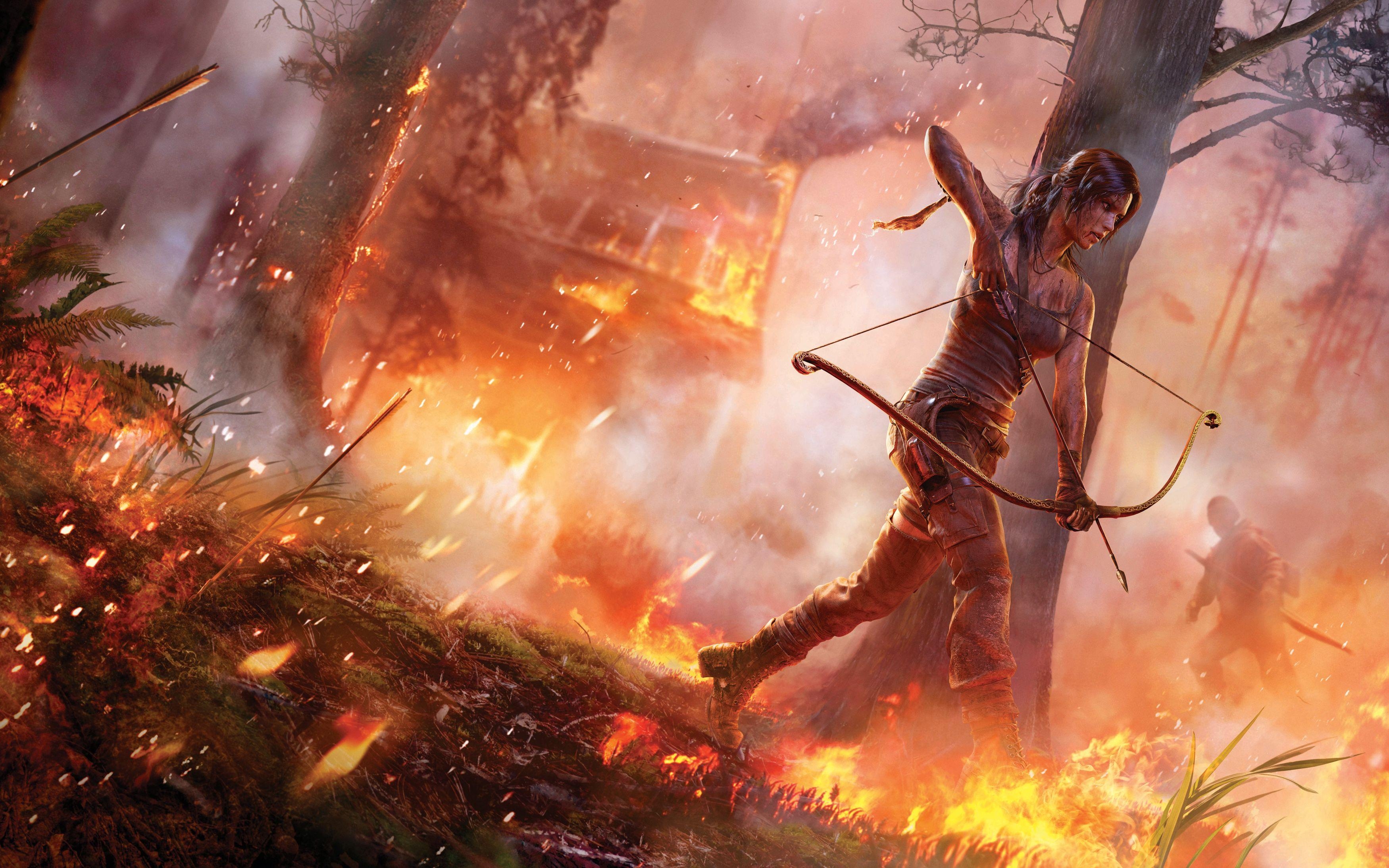 Tomb Raider 2013, Spiel, Gaming, Abenteuer, Hintergrund, 3500x2190 HD Desktop