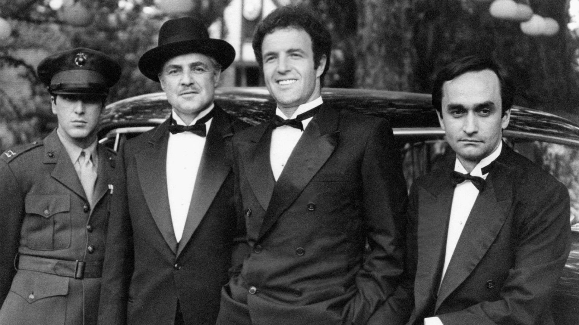 Der Pate, Monochrom, Vito Corleone, Marlon Brando, Al Pacino, 1920x1080 Full HD Desktop