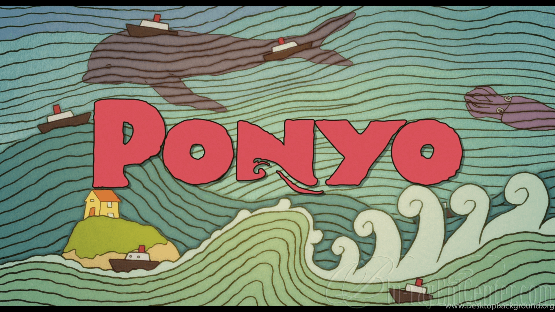 Ponyo Anime, Bild, Magisch, Fantasie, Ghibli, 1920x1080 Full HD Desktop