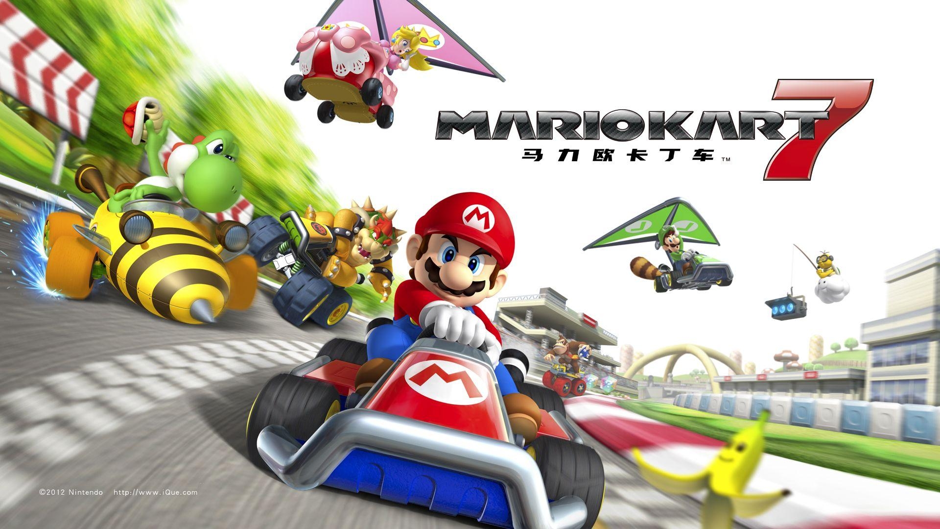 Mario Kart 7, 2011, Kunst, Werbung, 1920x1080 Full HD Desktop