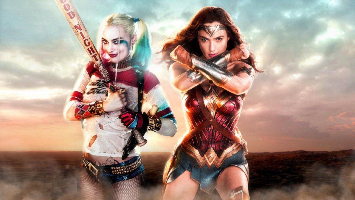 Harley Quinn, Wonder Woman, DC Charaktere, beeindruckend, Comic, 1200x670 HD Desktop