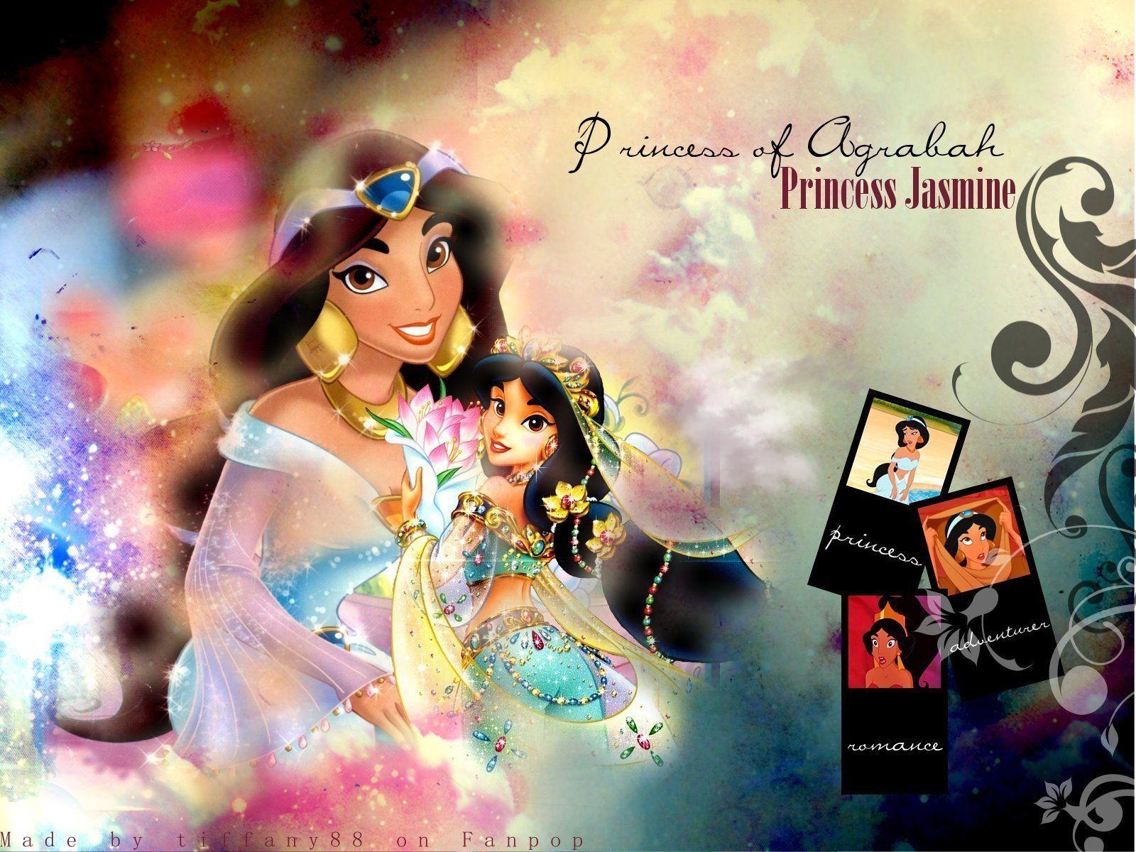 Prinzessin Jasmin, Disney, Märchen, Aladdin, Cartoon, 1600x1200 HD Desktop