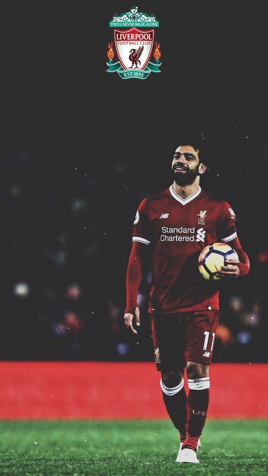 Mohamed Salah, Liverpool Hintergrund, Android, Fußball, Sport, 1080x1920 Full HD Handy