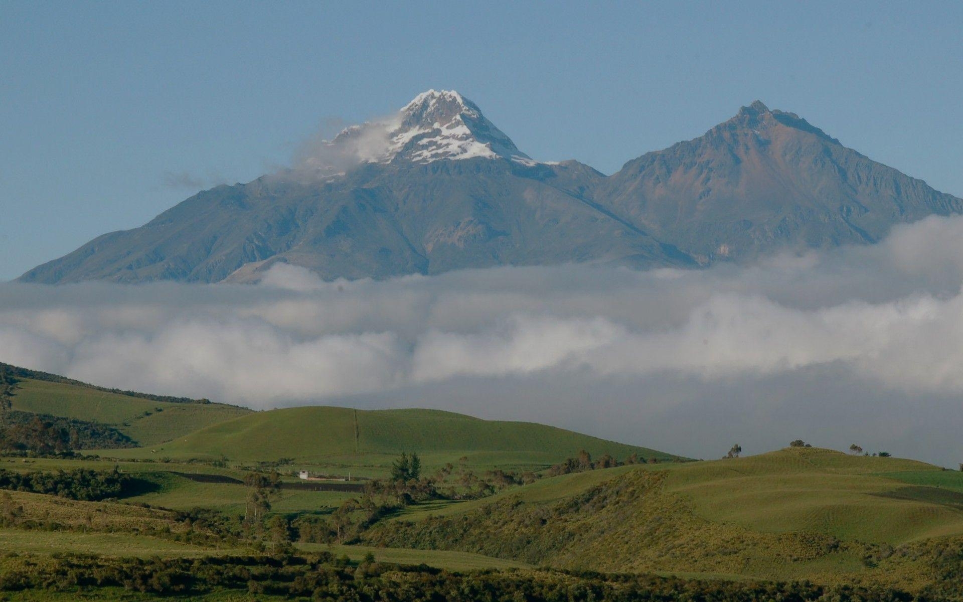 Ecuador, Schneebedecktes Gebirge, Natur, Hintergrund, Bild, 1920x1200 HD Desktop