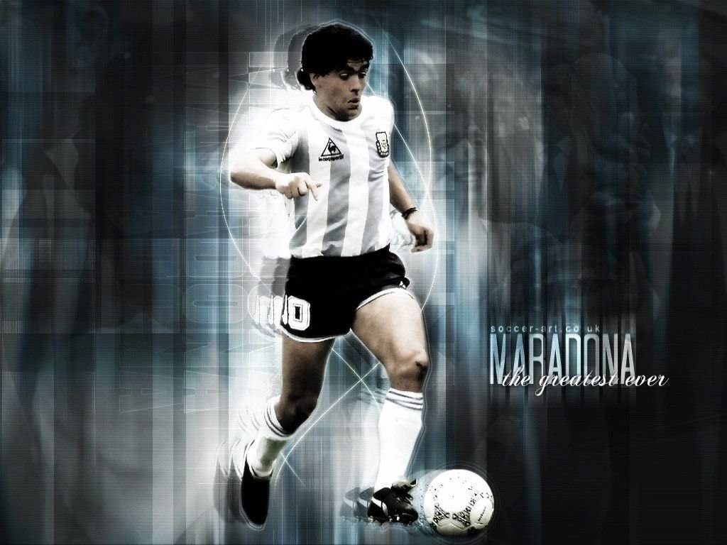 Maradona, Seidenposter, Wanddekoration, Argentinien, Kunst, 1030x770 HD Desktop