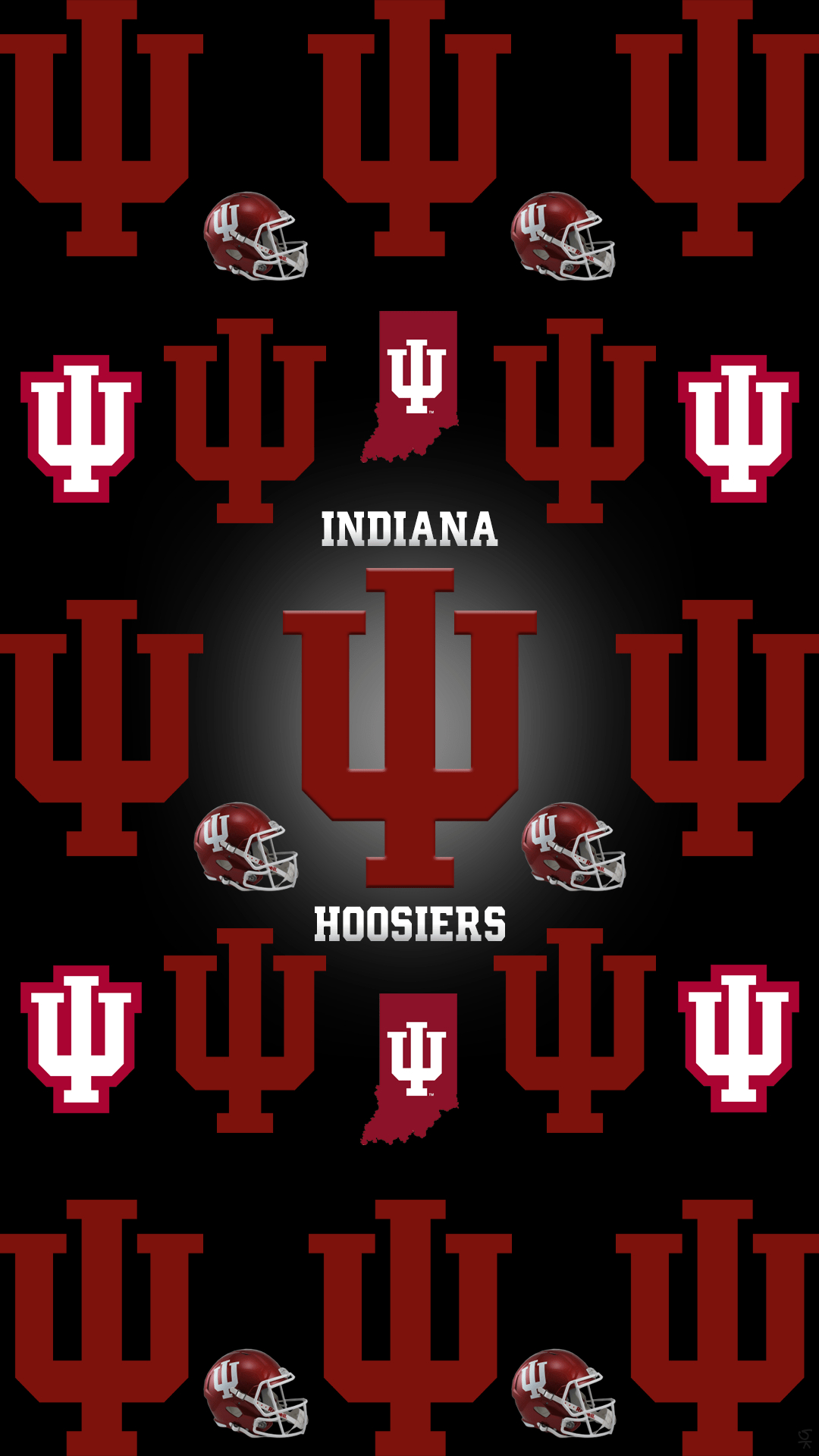 Indiana Hoosiers Logo, Universitätssport, 1080x1920 Full HD Handy