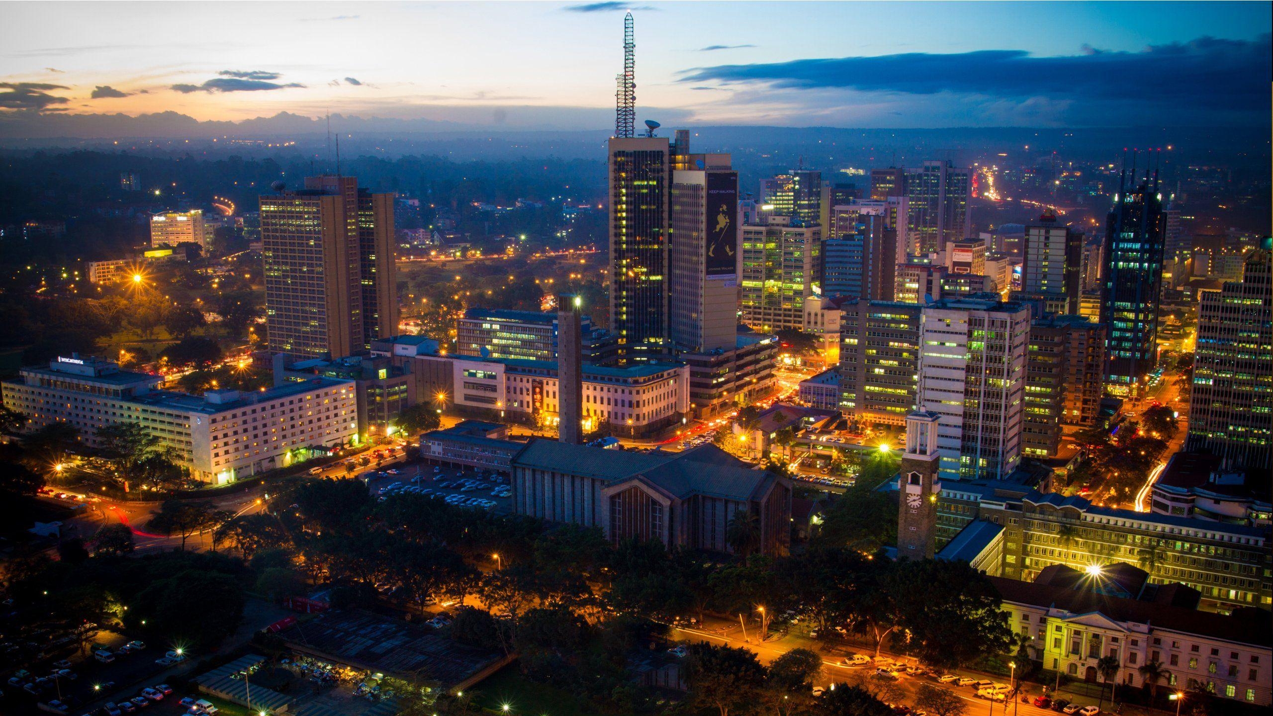 Nairobi, Kenia, HD, Skyline, Stadtleben, 2560x1440 HD Desktop