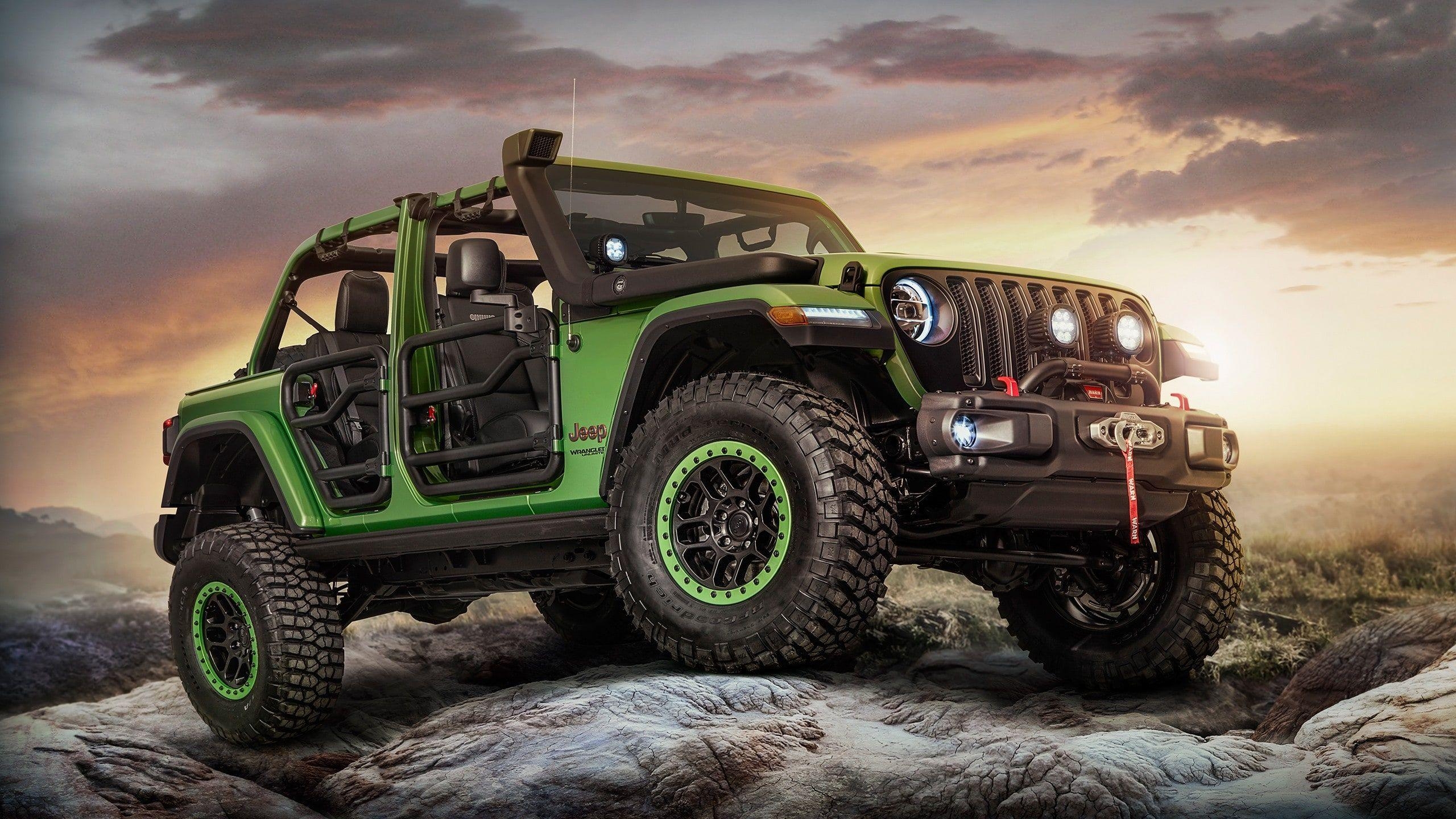 Jeep Wrangler, Rubicon, Moparized, 2018, 2560x1440 HD Desktop