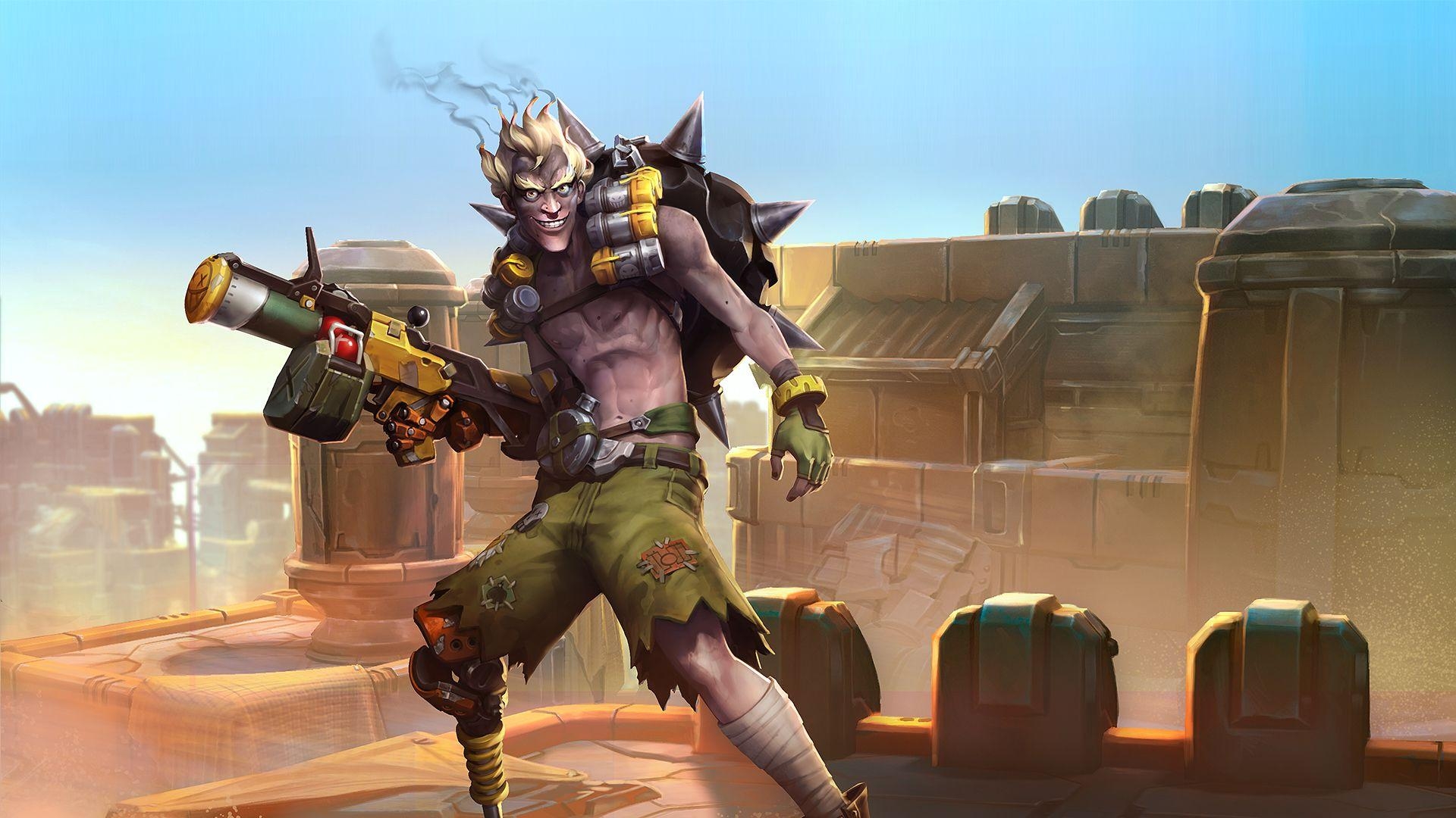 Junkrat, Bauchfrei, Blond, HEROES, Video, 1920x1080 Full HD Desktop