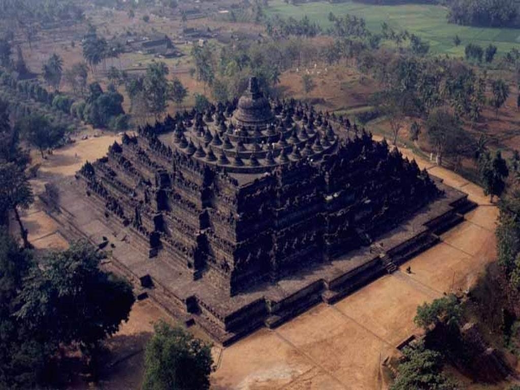 Borobudur, Indonesien, Hintergrund, Kultur, Architektur, 1030x770 HD Desktop