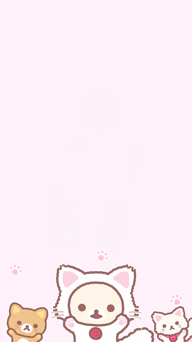 Korilakkuma, Pink, Nozomaki, Kawaii, Sperrbildschirm, 750x1340 HD Handy