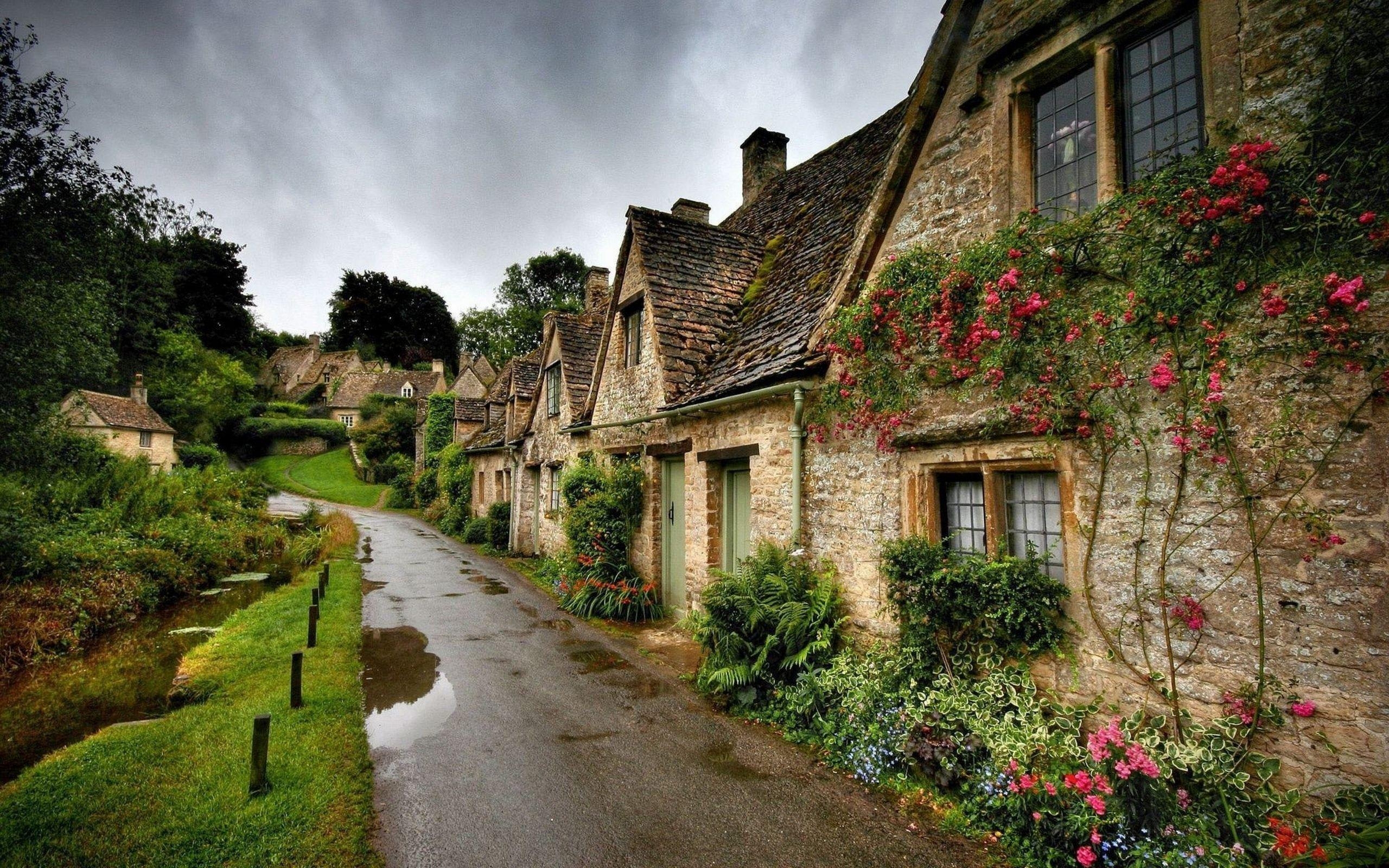 Bibury, England, Dorf, Landschaft, Malerisch, 2560x1600 HD Desktop