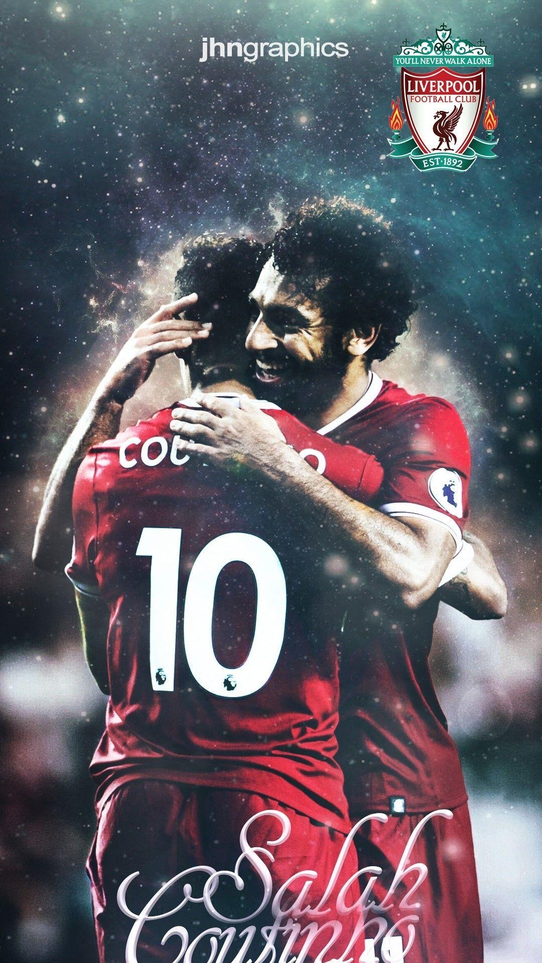 Mohamed Salah, iPhone 7, Liverpool, 3D, Fußball, 1080x1920 Full HD Handy