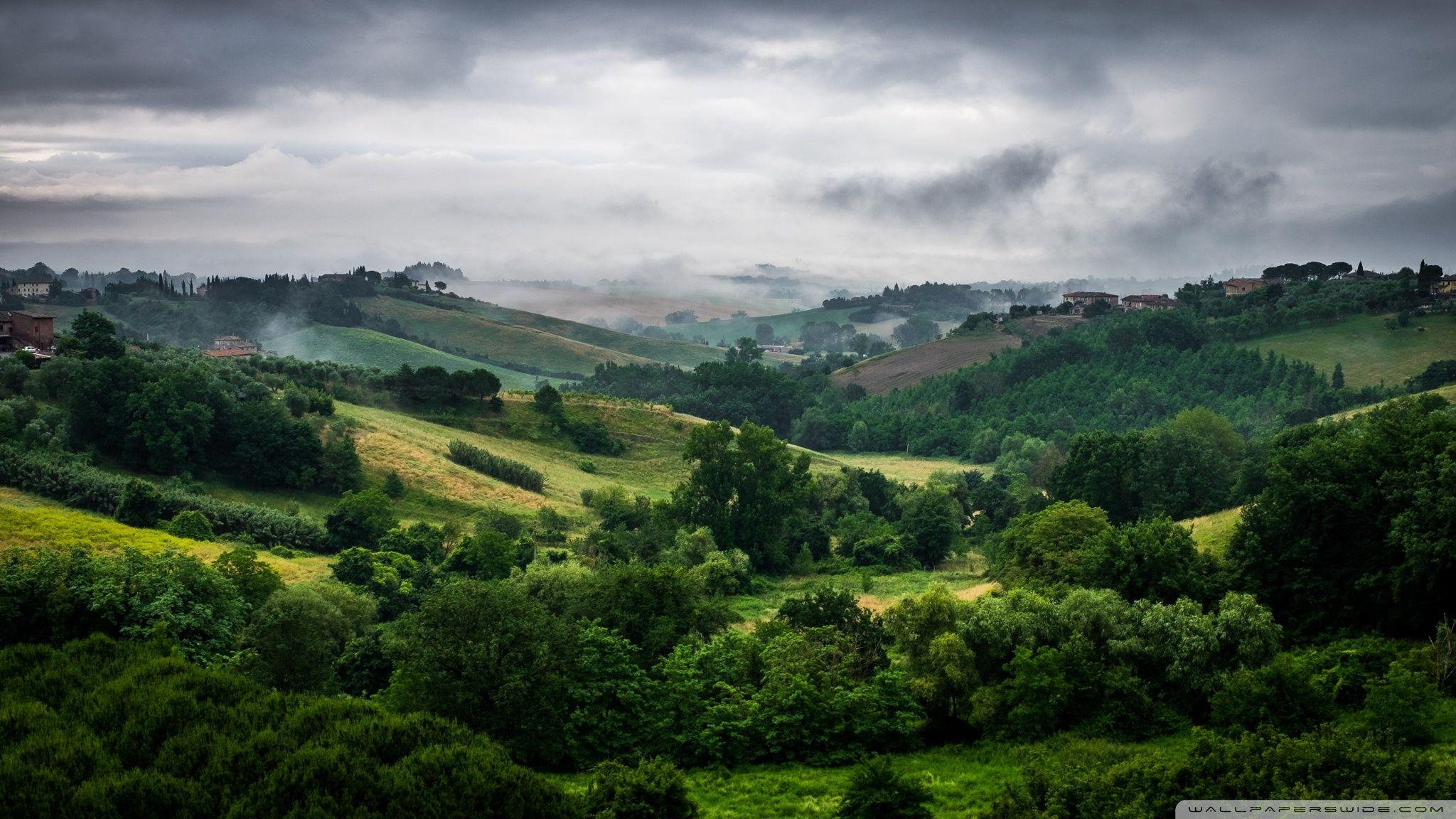 Siena, Landschaft, HD, Italien, Toskana, 2050x1160 HD Desktop