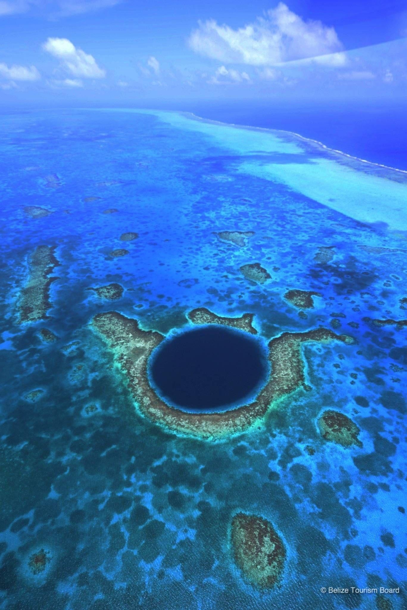 Großes Blaues Loch, Belize, Taucherparadies, Ozean, Abenteuer, 1370x2050 HD Handy